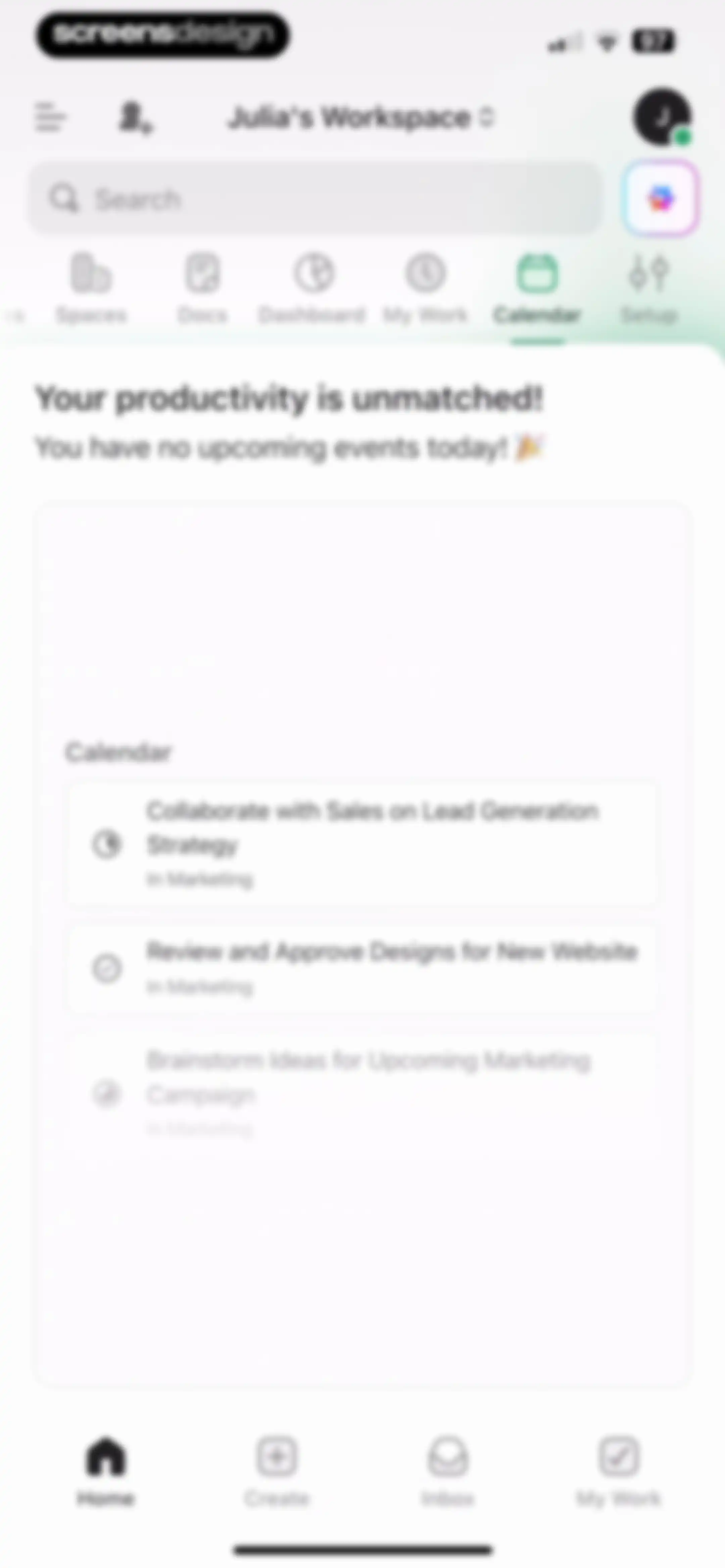 ClickUp: Tasks, Chat, Docs, AI screen 180