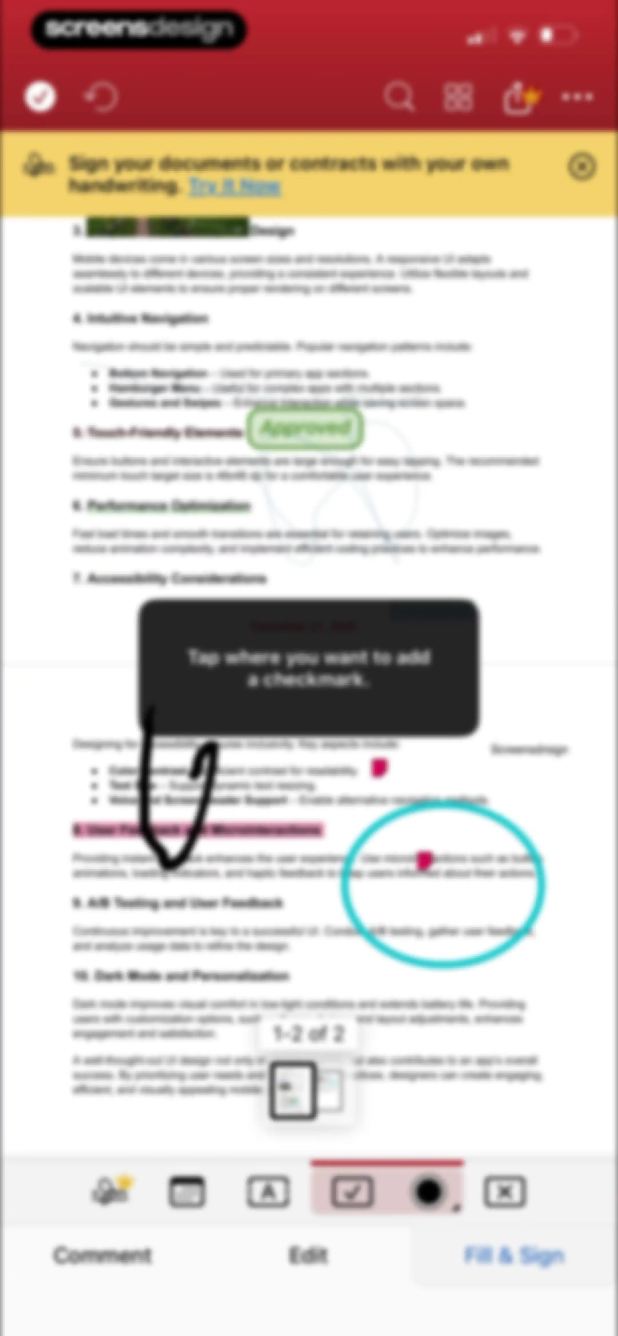 MobiPDF・PDF Text Editor・Reader screen 66