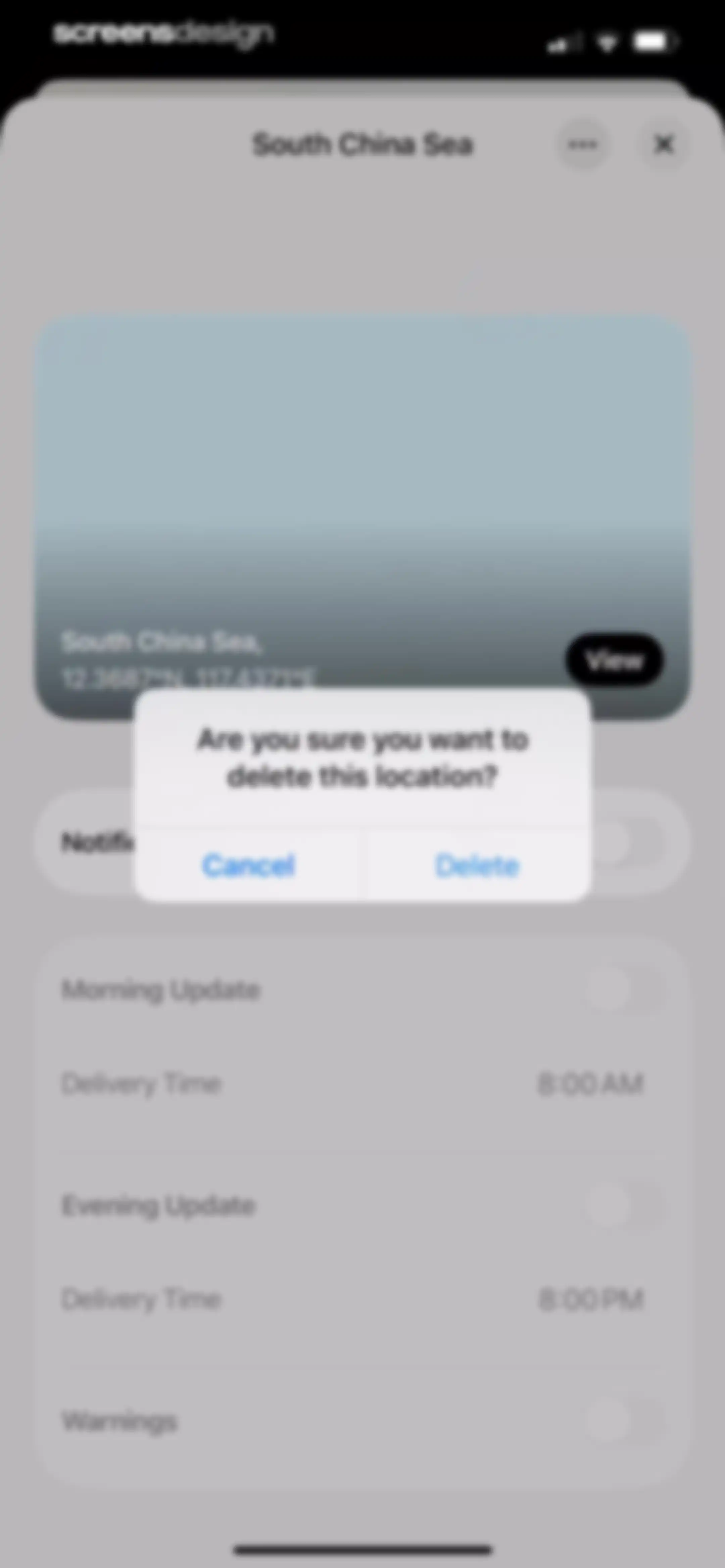 Element: Weather Radar screen 86
