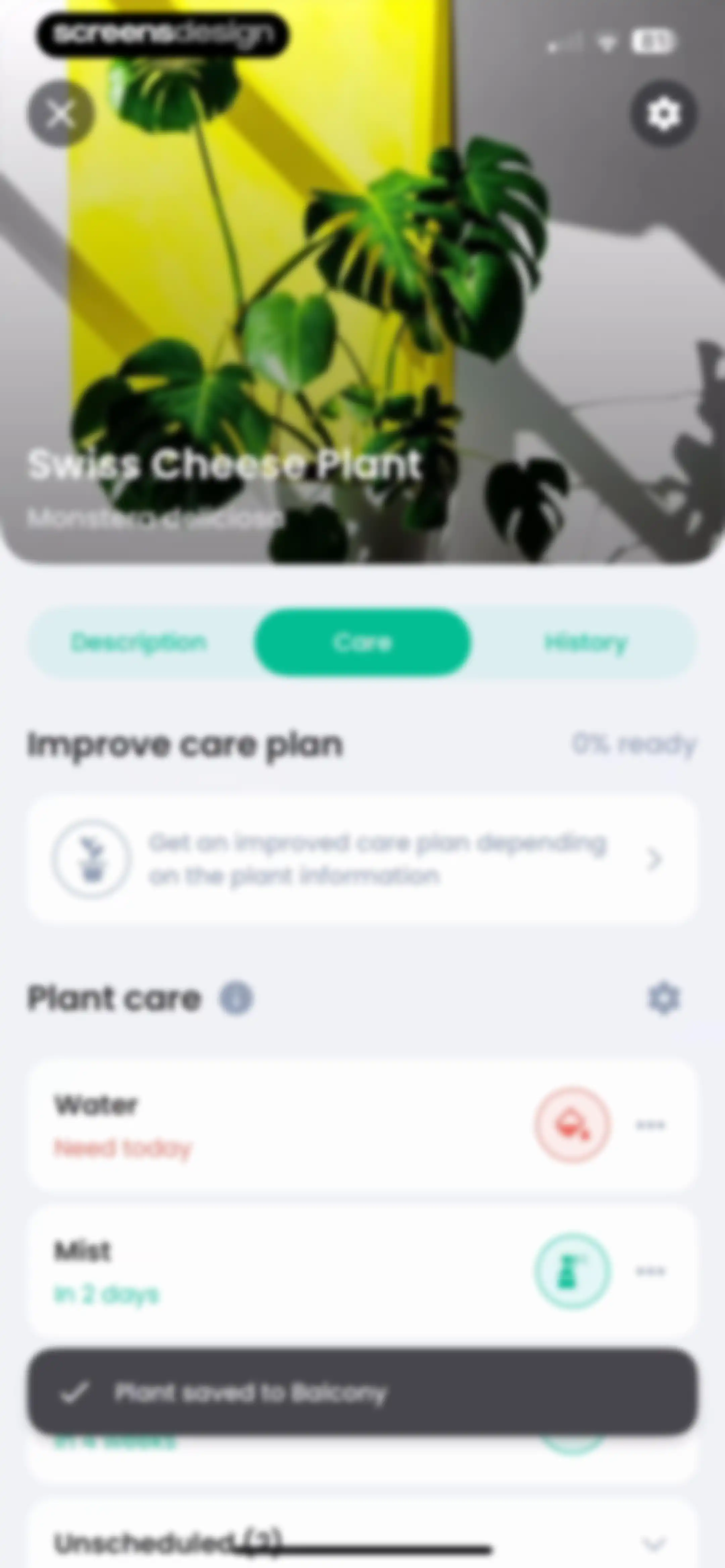 PlantIn: Plant Identifier・Care screen 102