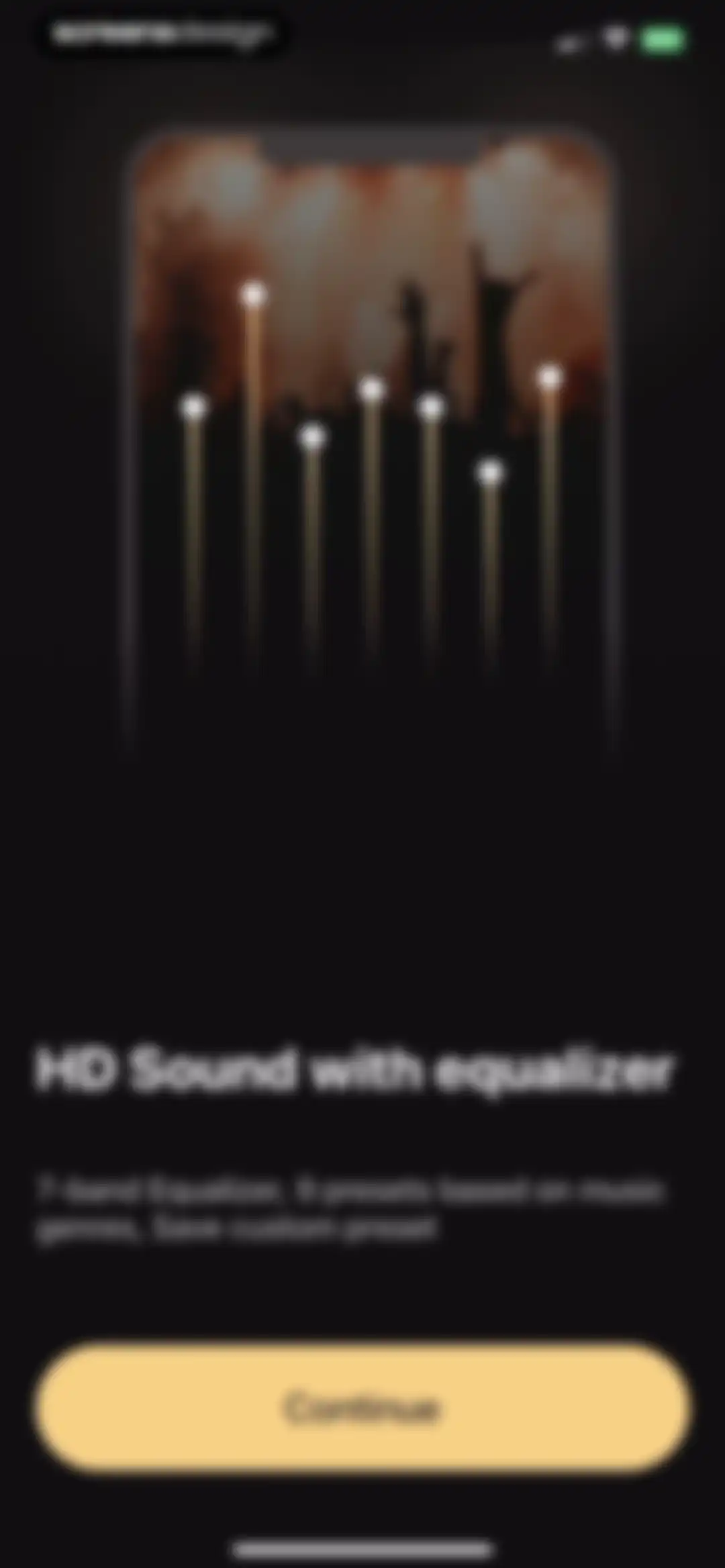 Equalizer+ HD music player screen 3