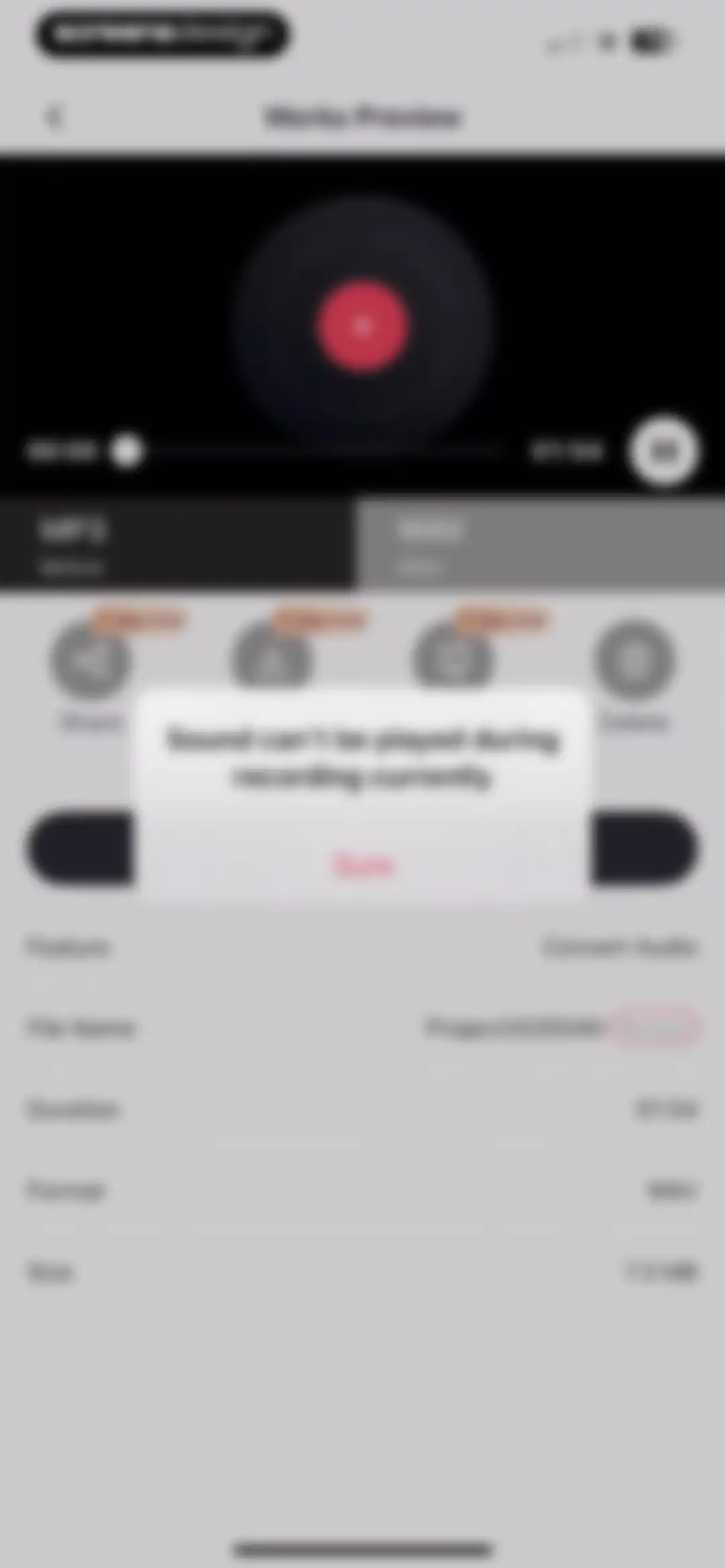 Audio Editor: MP3 Converter screen 92