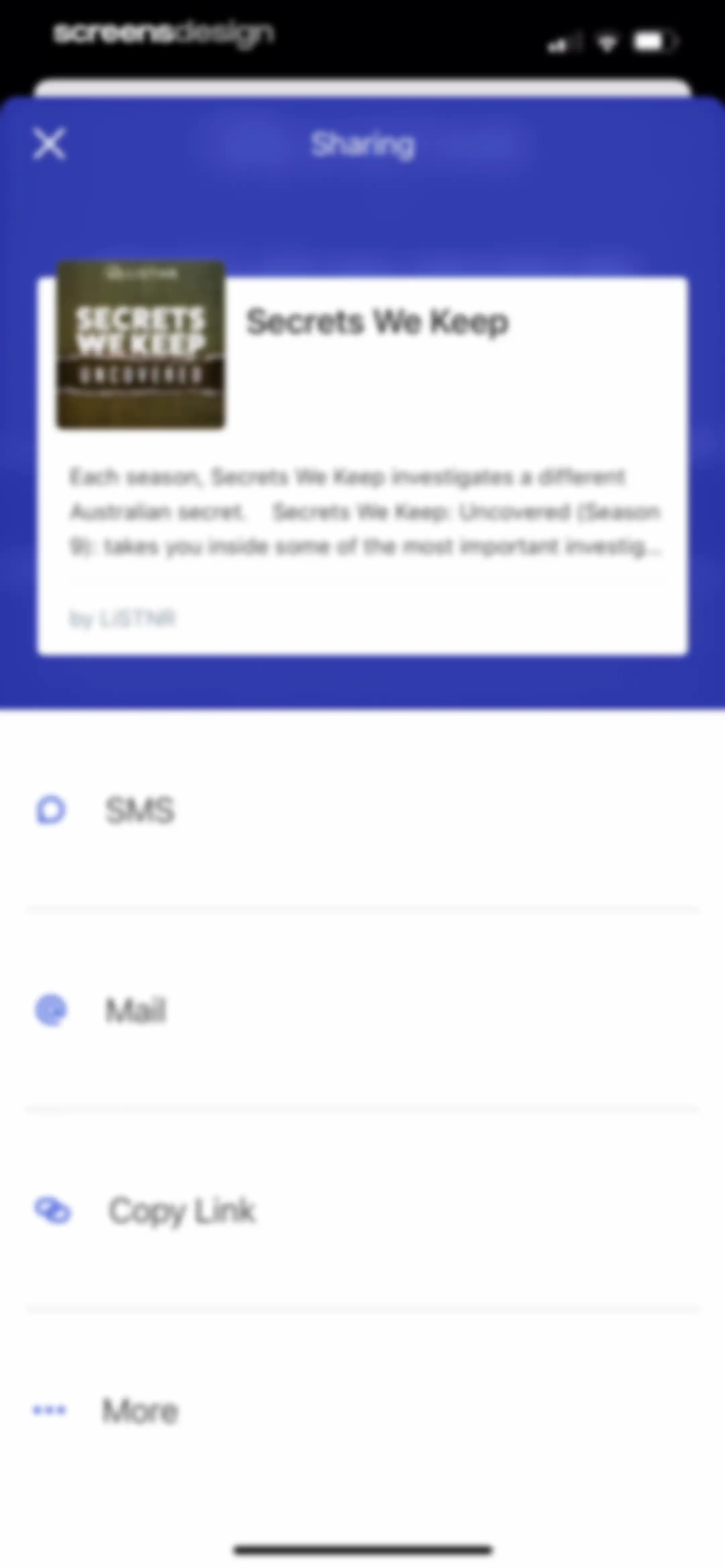 Podcast App screen 43
