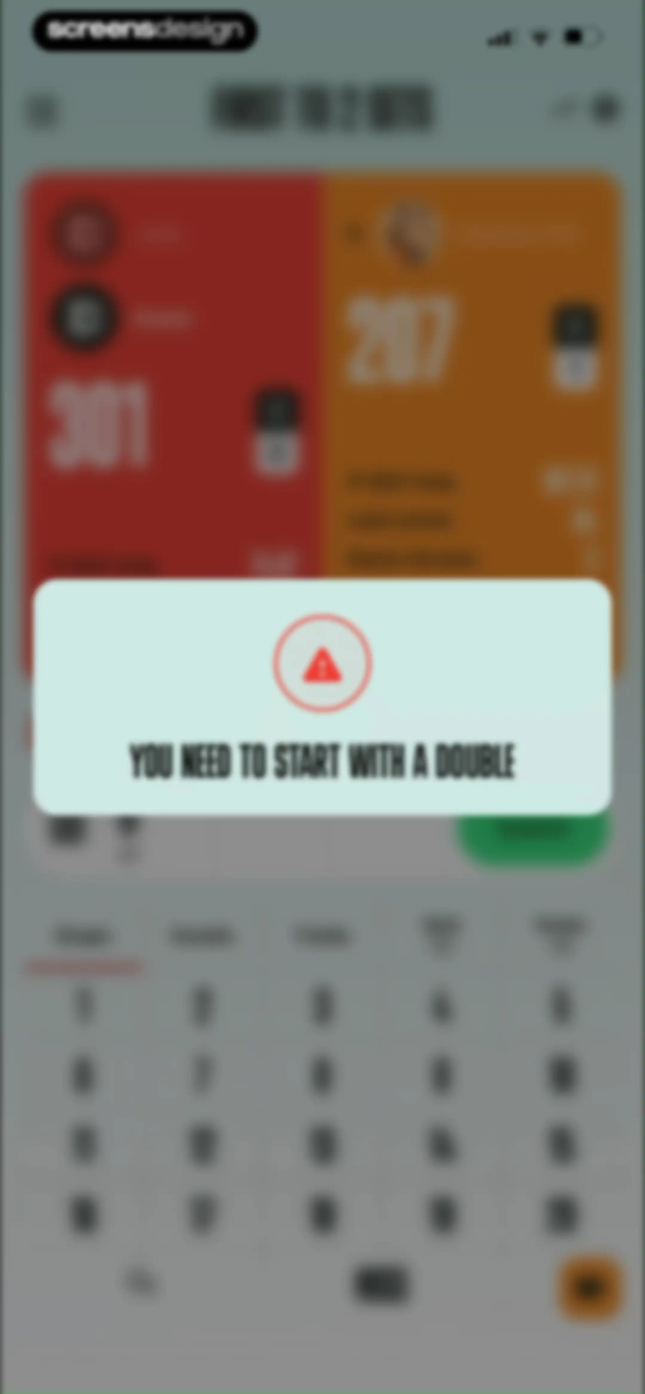 DartCounter screen 33