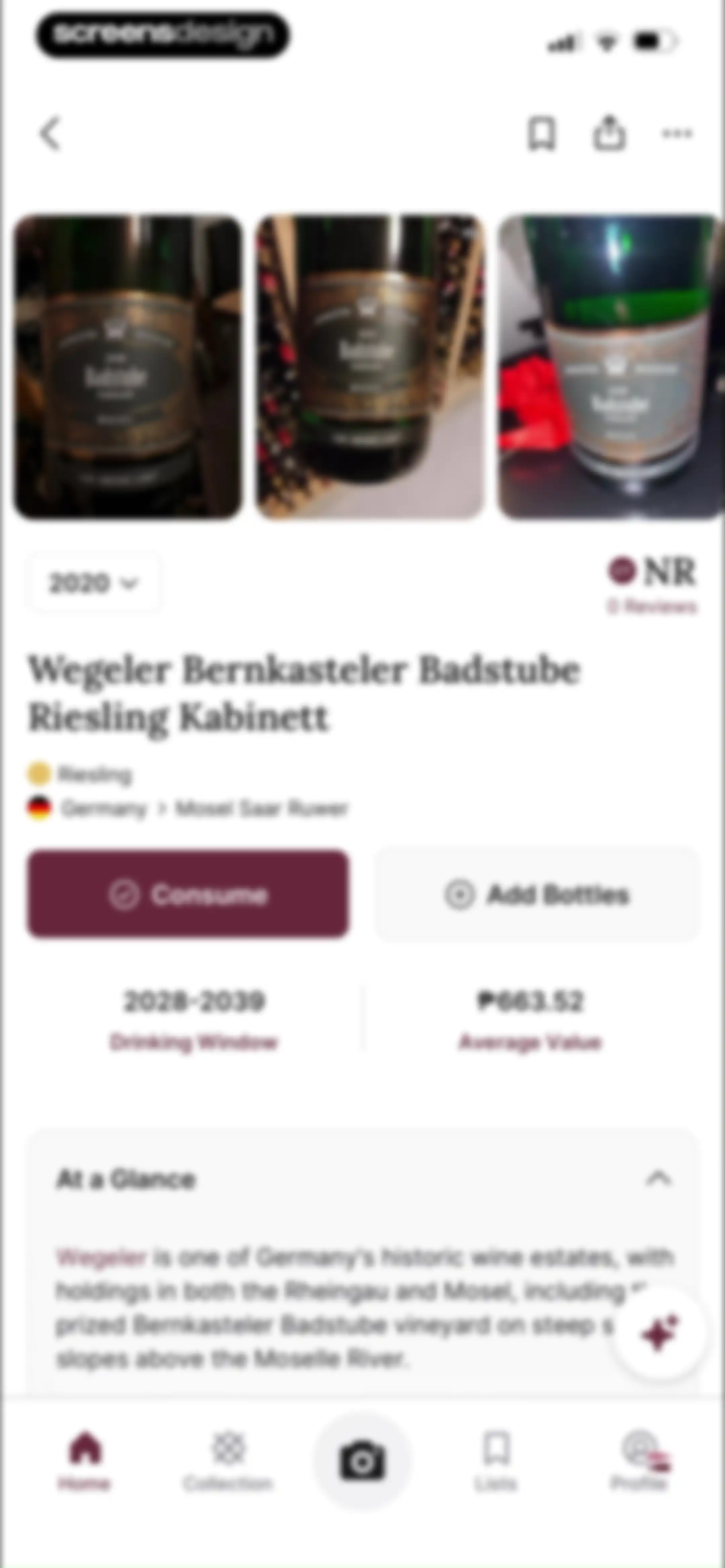 CellarTracker: #1 Wine Tracker screen 133