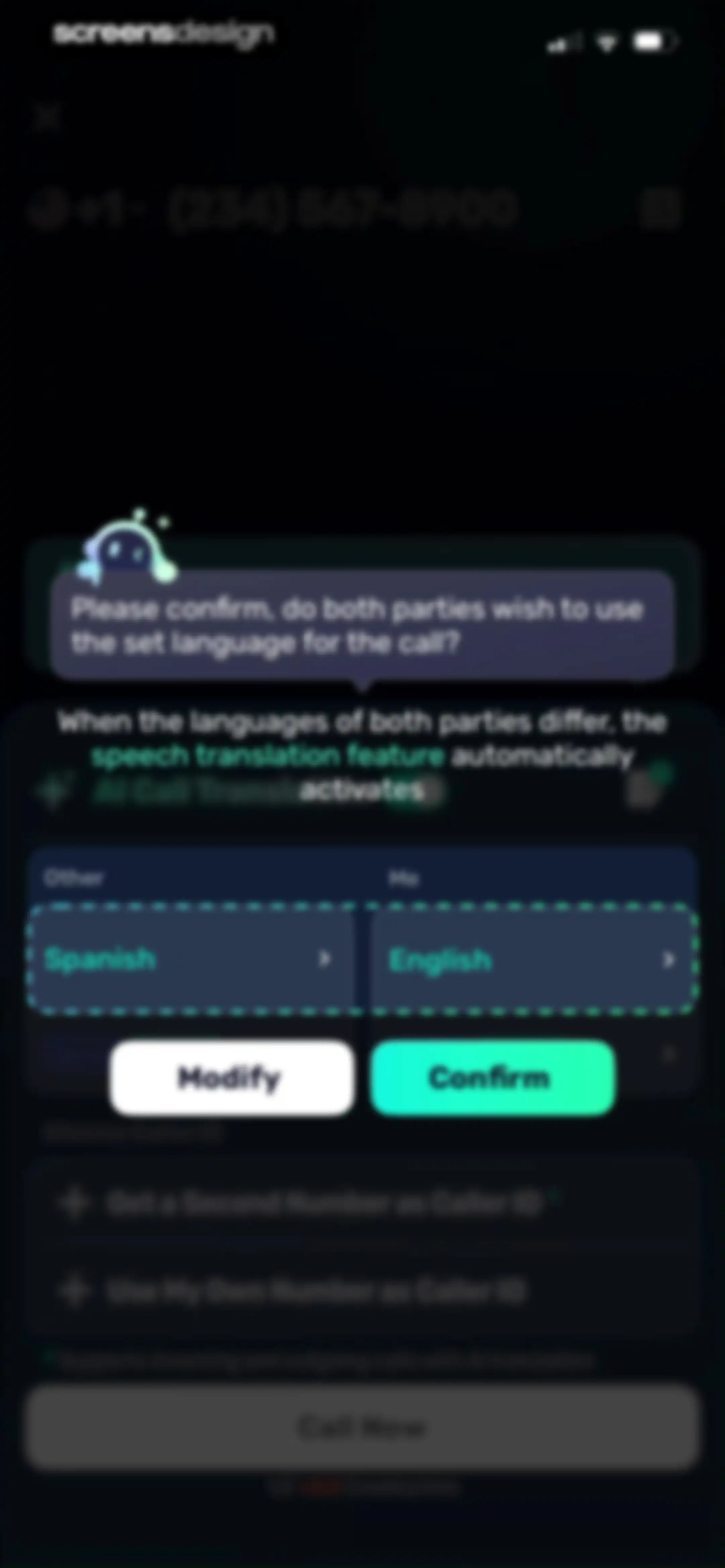AI Phone:Call&Voice Translator screen 63