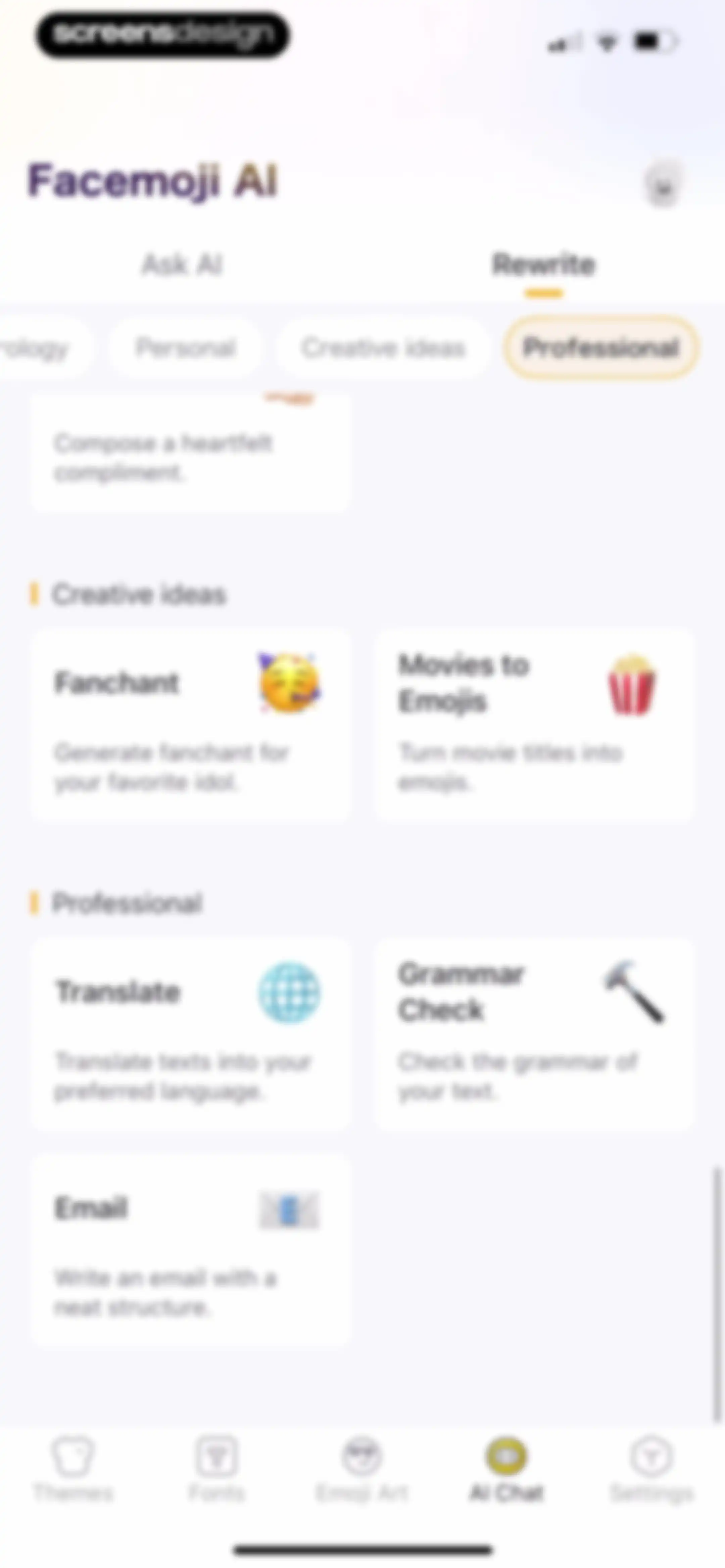 Facemoji AI Emoji Keyboard screen 95
