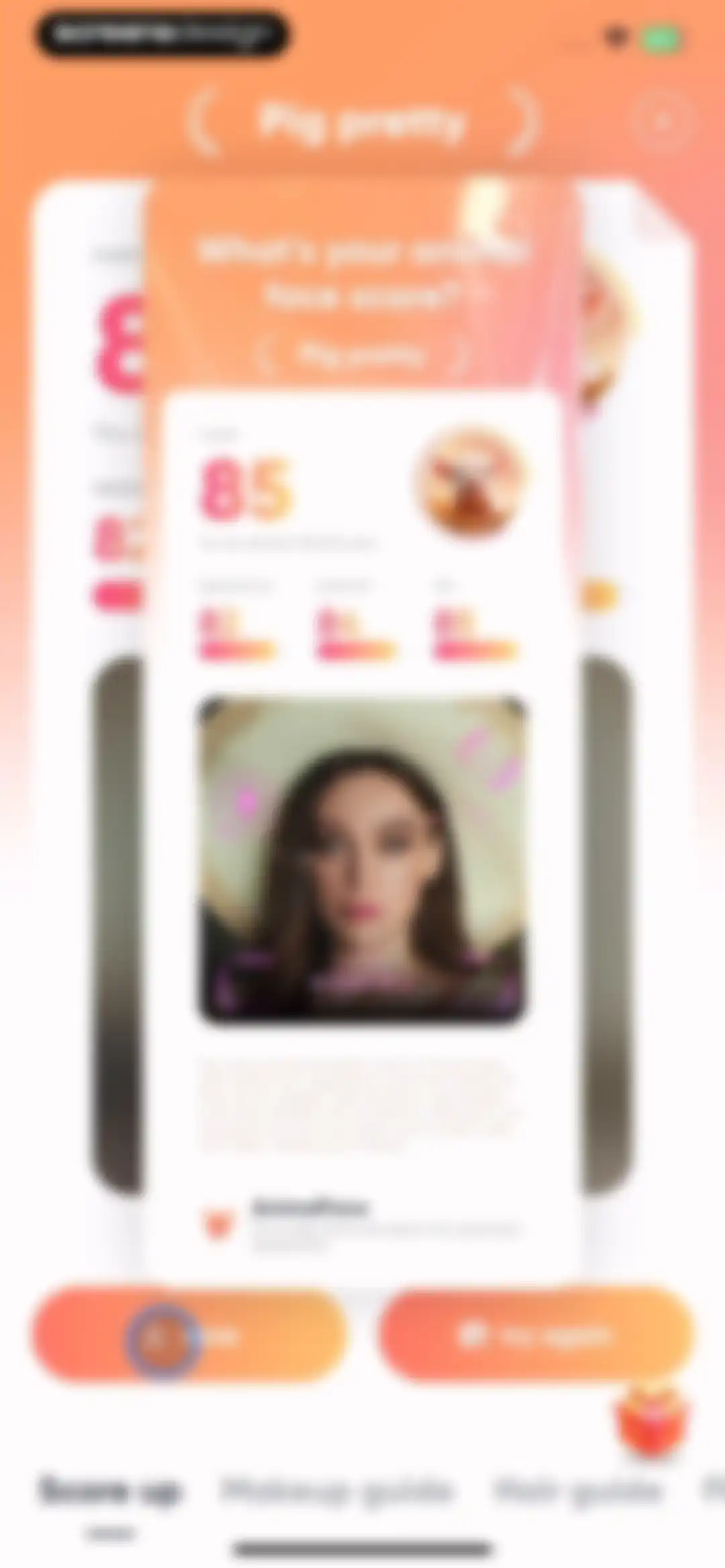 AnimalFace - looksmax ai score screen 21