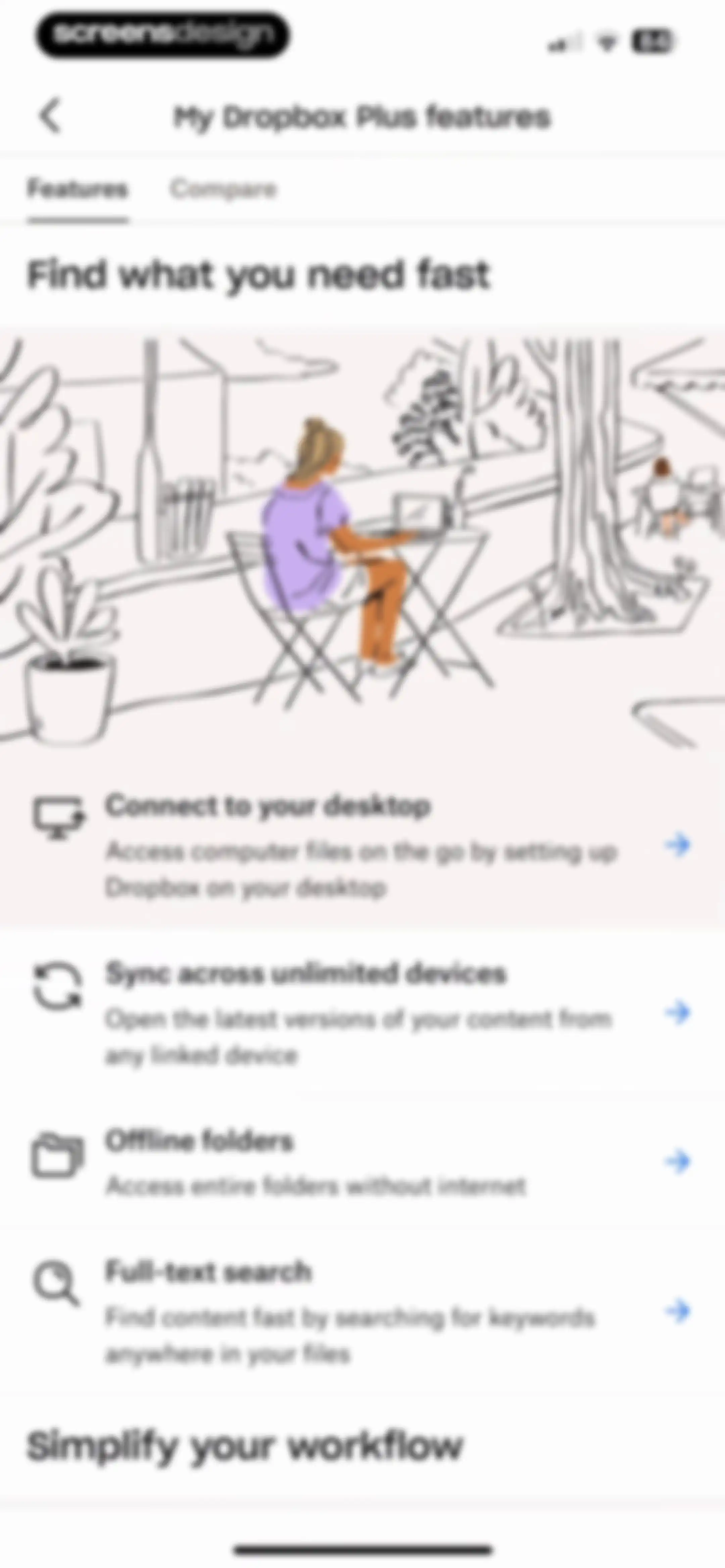 Dropbox: Cloud Storage Backup screen 127