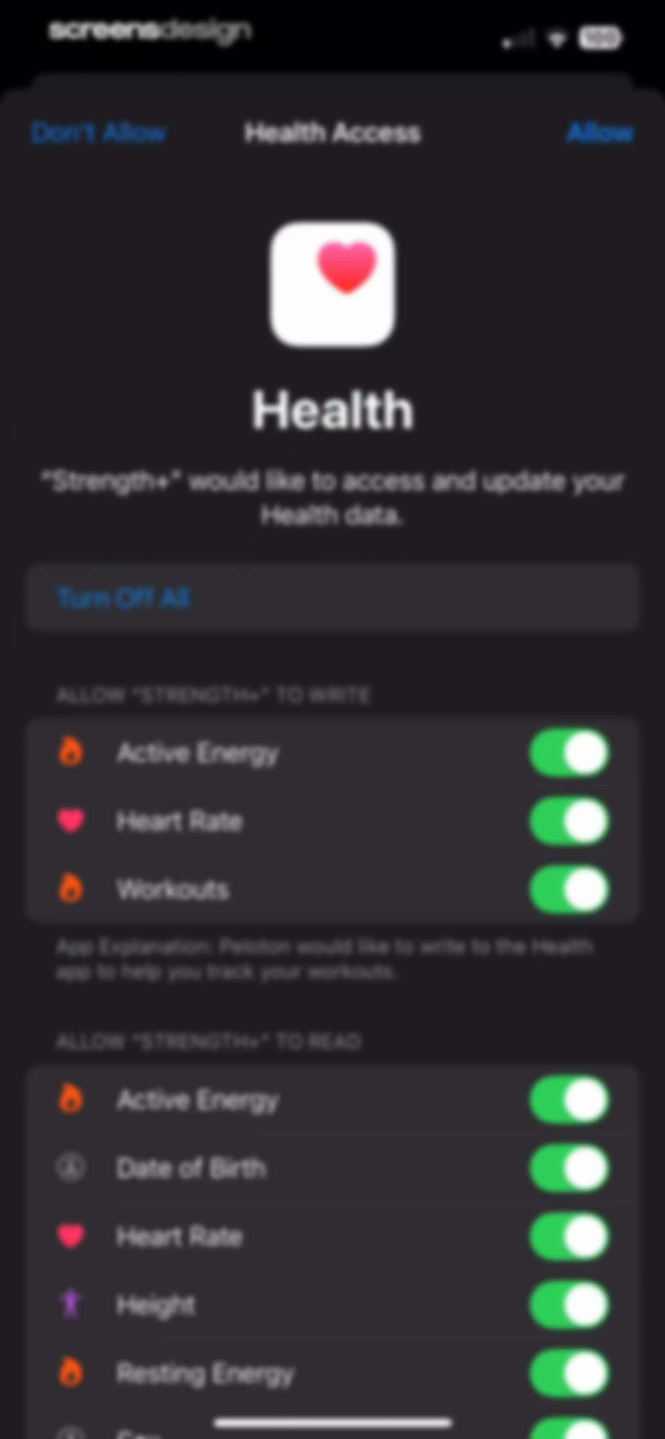 Peloton Strength+ screen 20