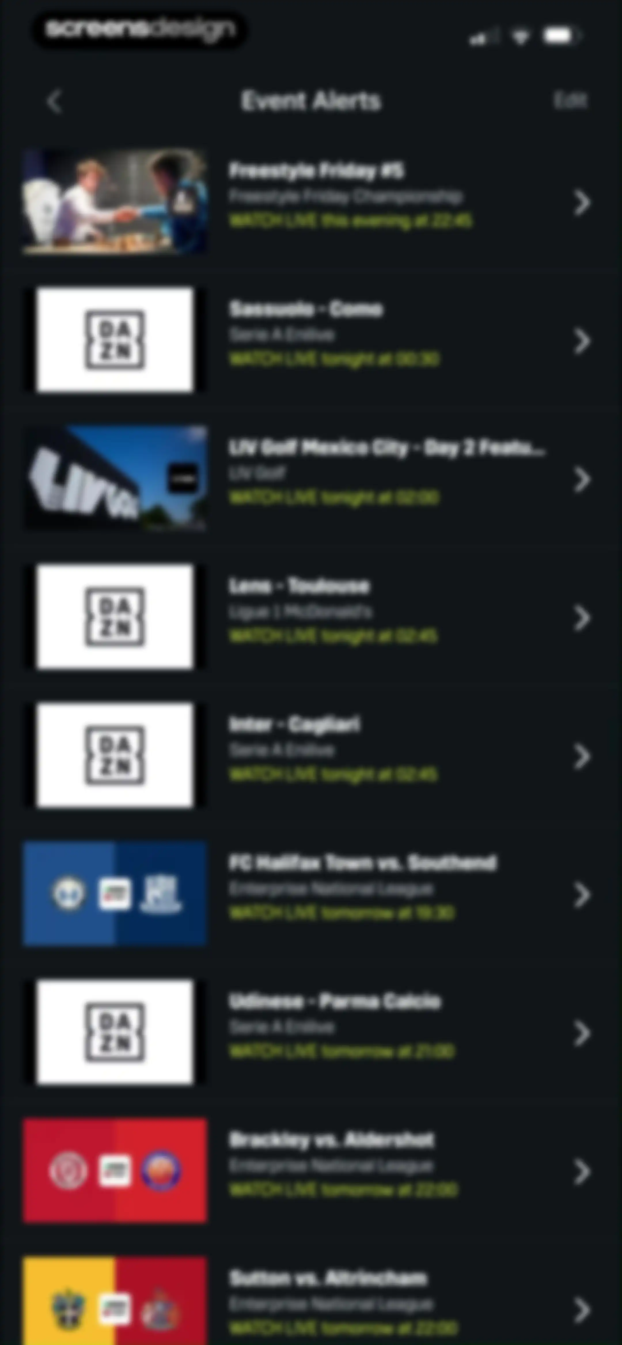 DAZN: Stream Live Sports screen 95