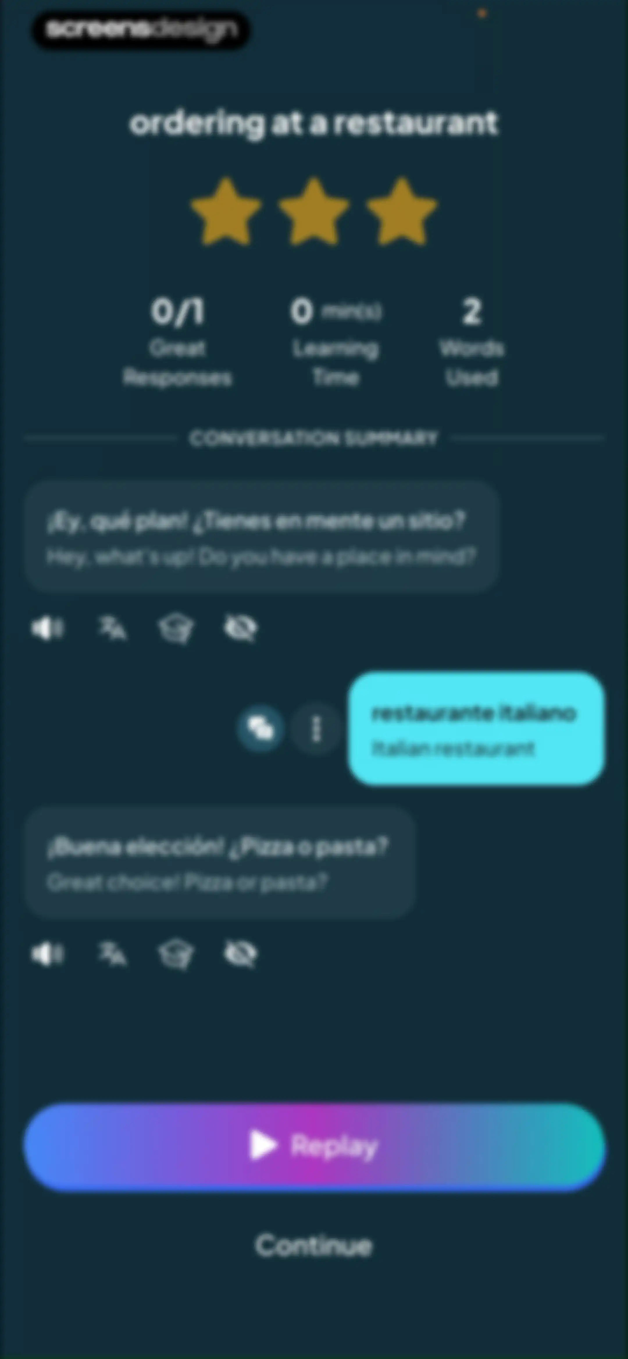 Jumpspeak | Language Learning screen 127