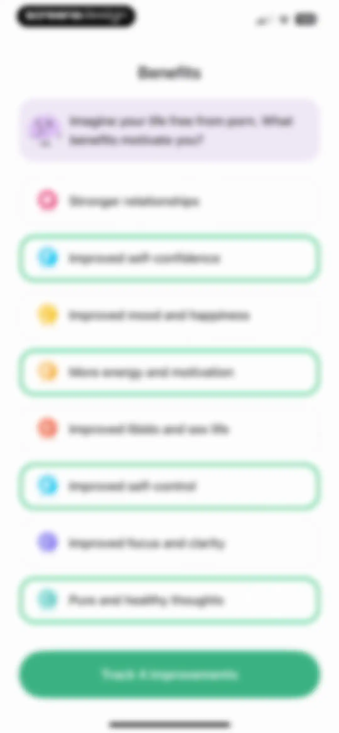 Brainbuddy: Quit PMO screen 85