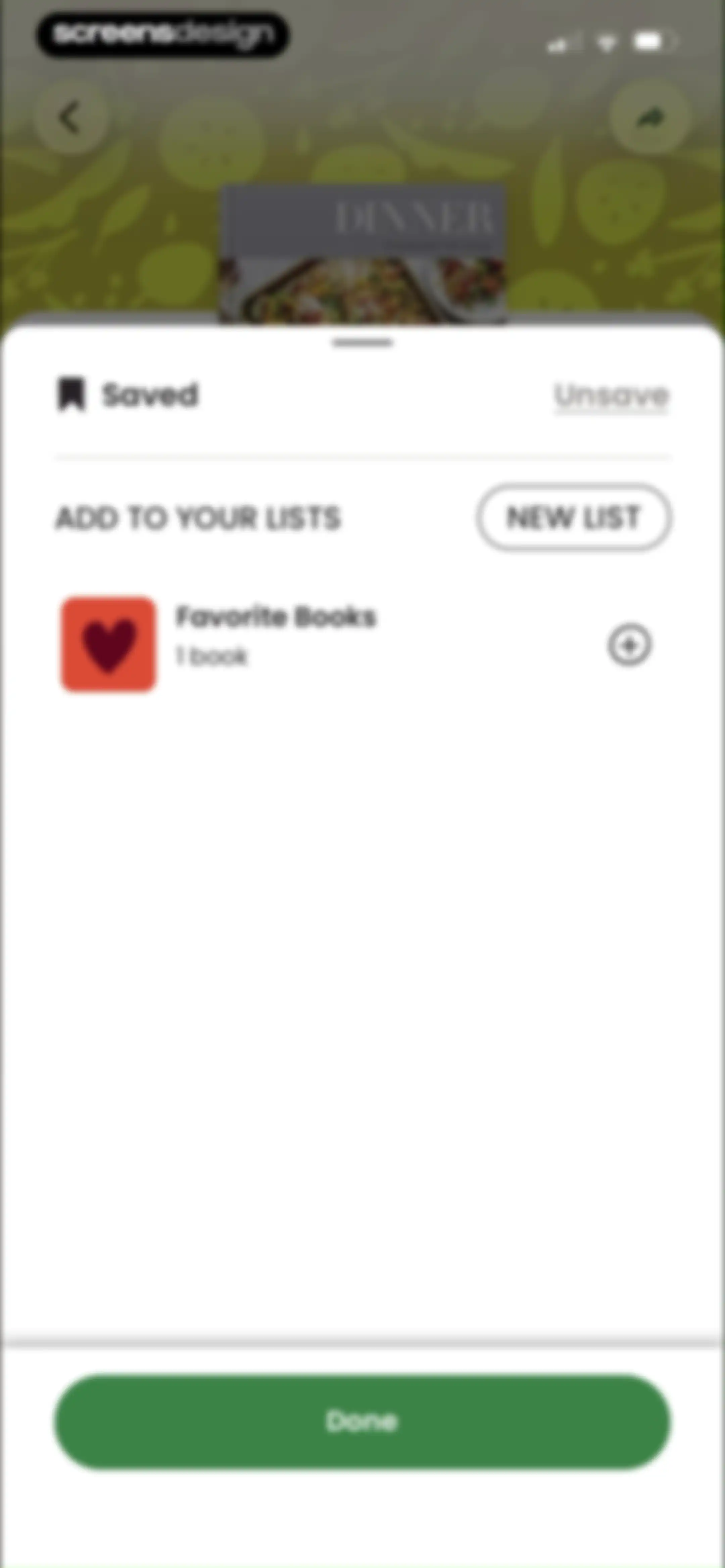CookShelf: Search Cookbooks screen 79
