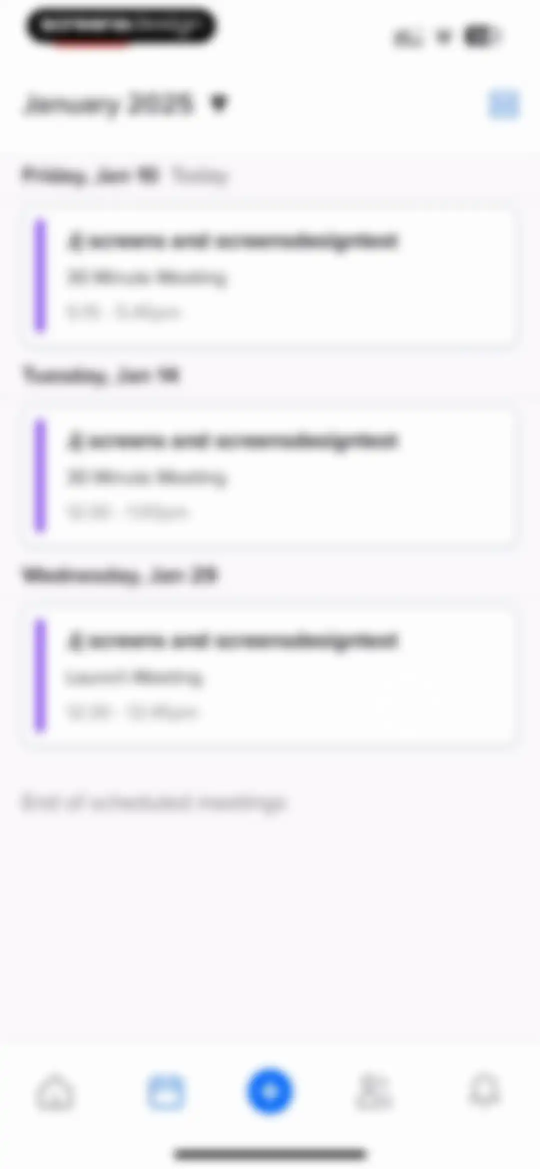 Calendly Mobile screen 68