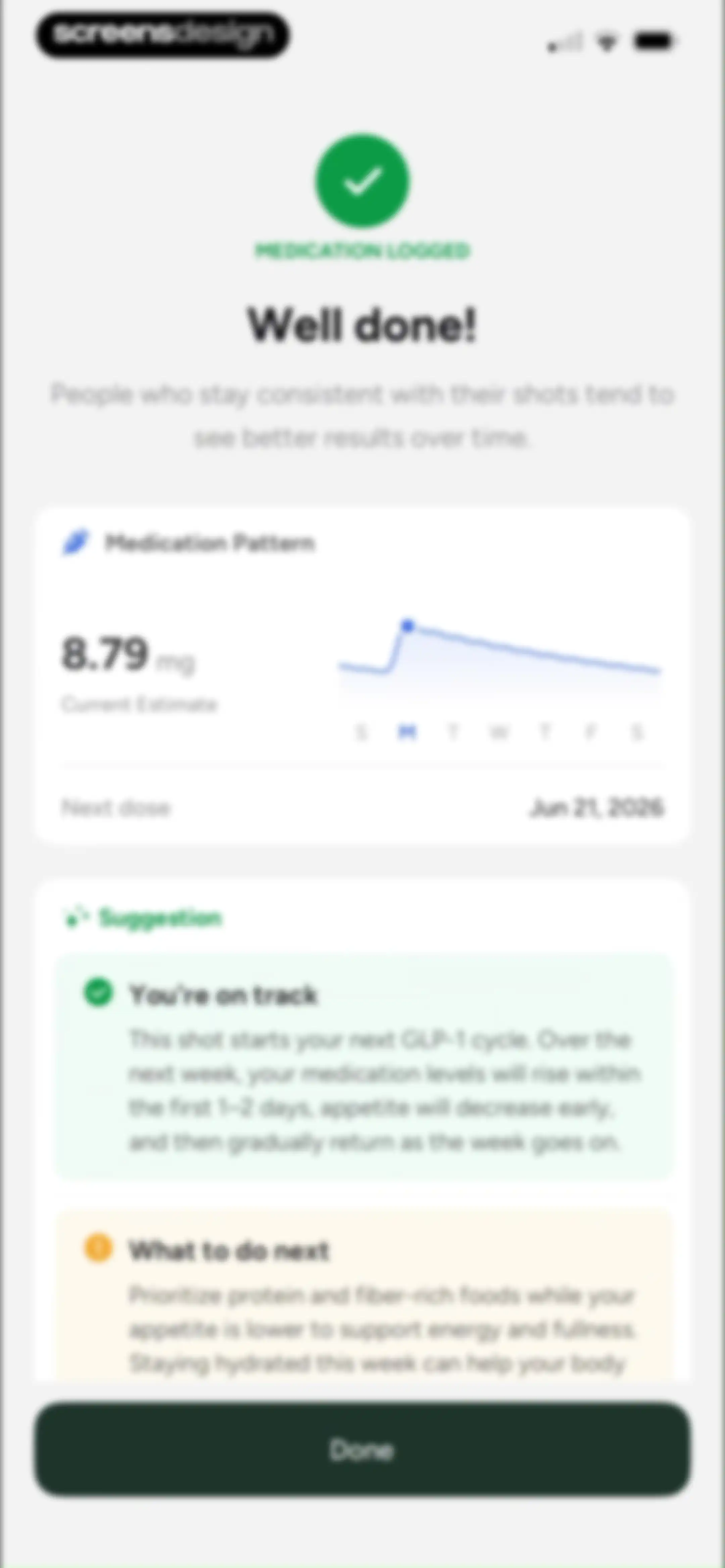 Glowise: GLP-1 Tracker & Diary screen 126