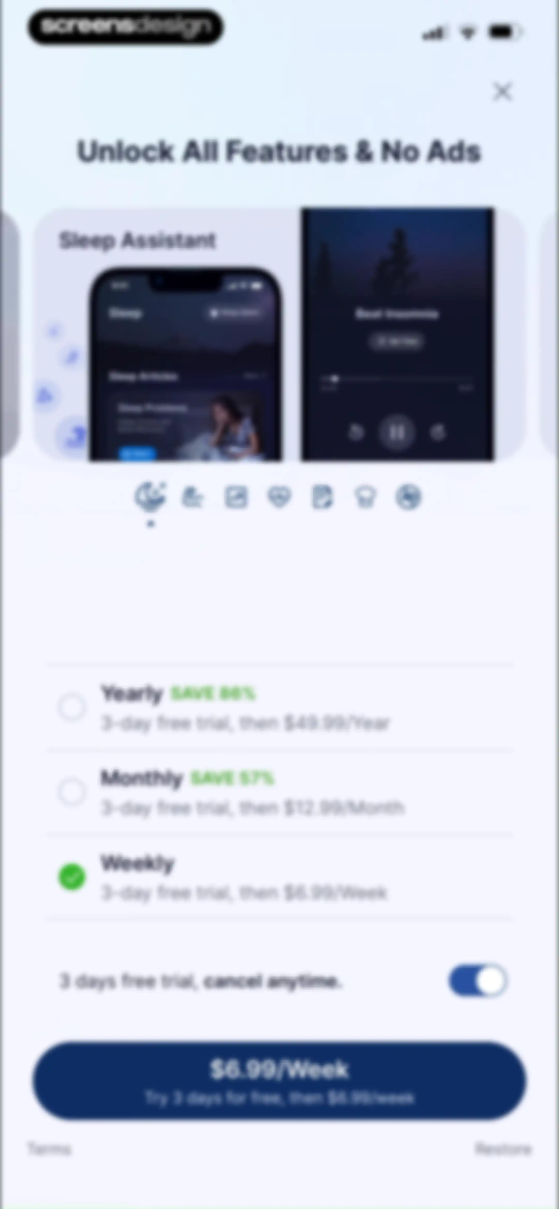 Harmoni - Health & Sleep screen 120