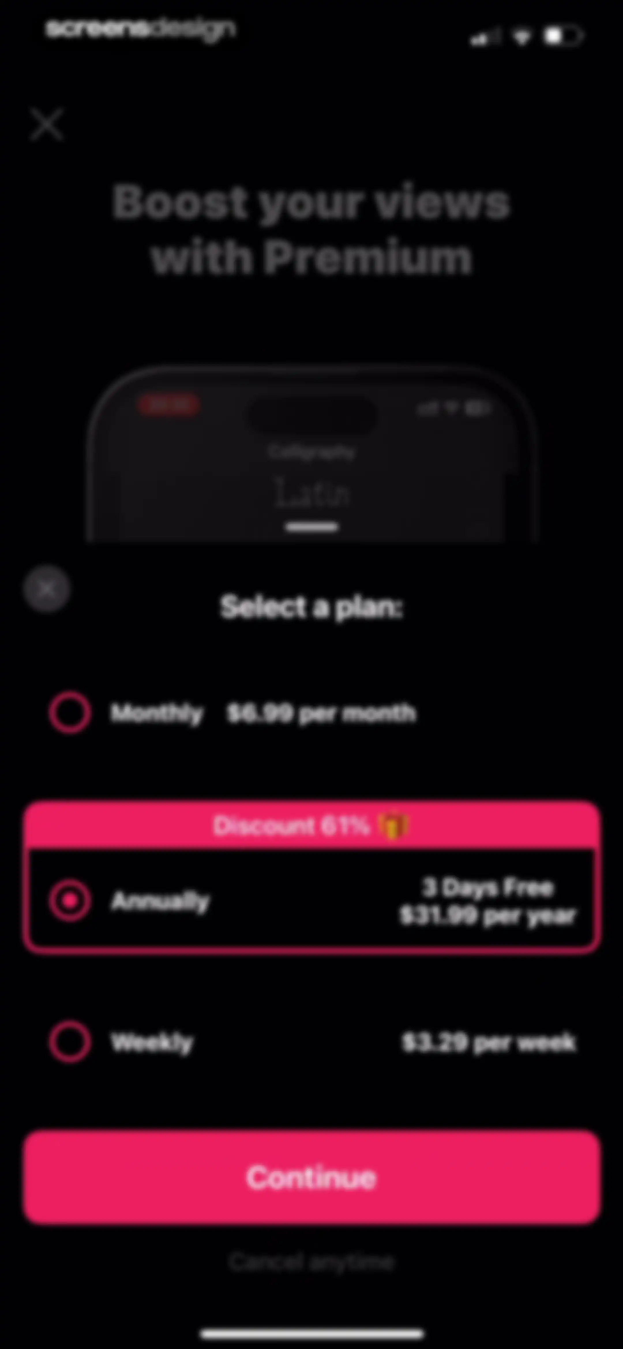 Leto: Font for Instagram Story screen 158