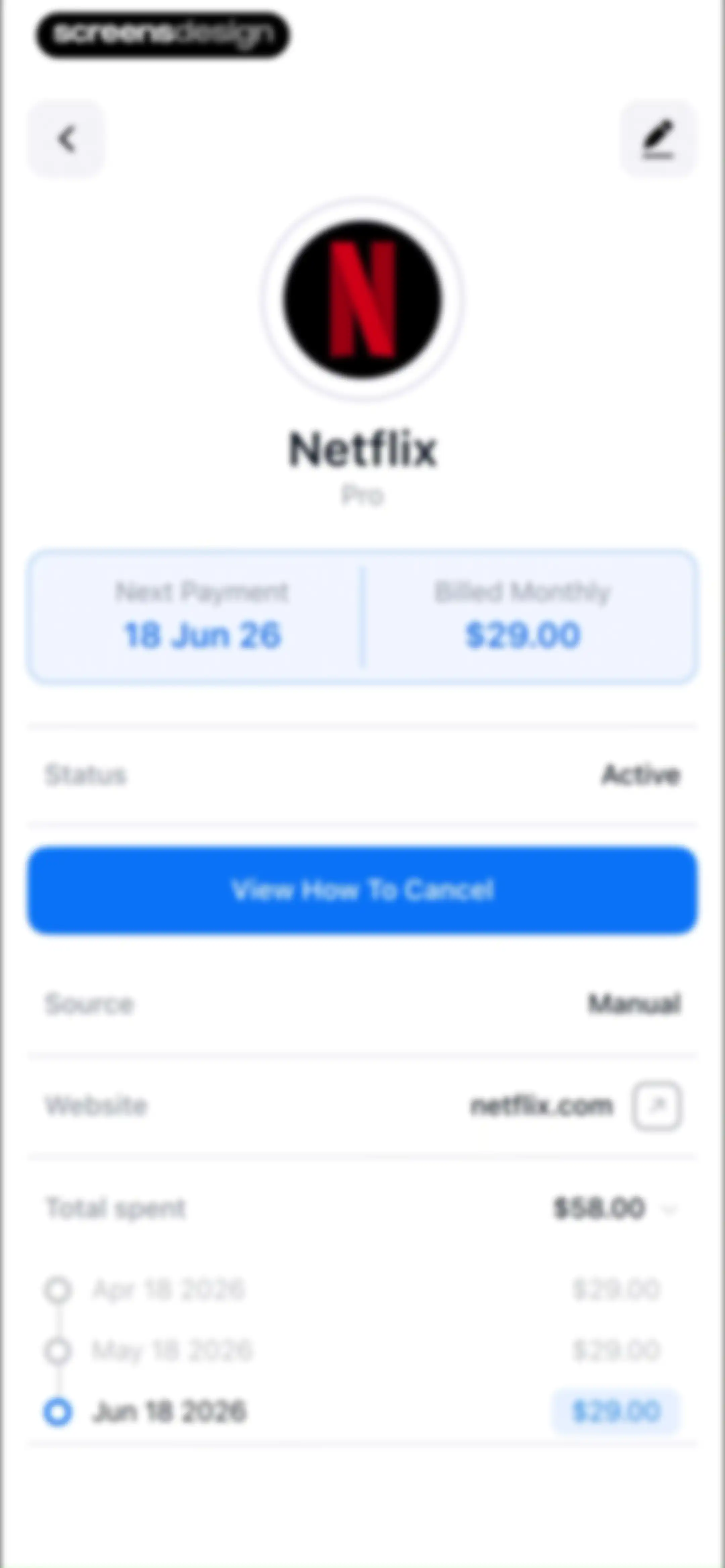 Feenko: Cancel Subscription screen 51