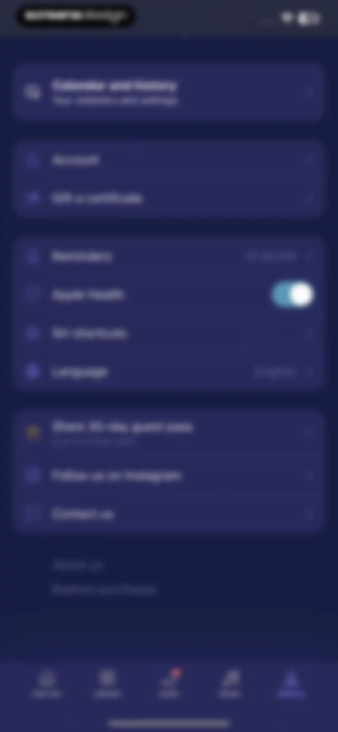 Mo Meditation, Sleep, Recovery screen 96