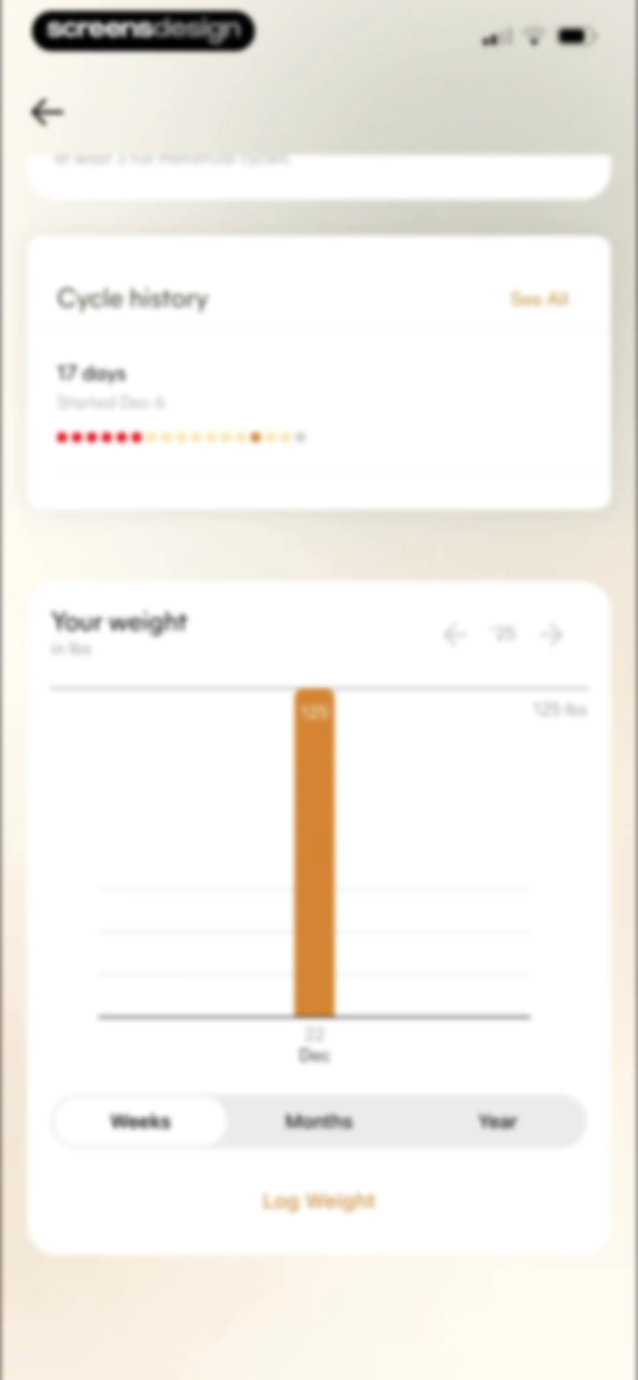 Lively - Period Tracker, Cycle screen 69