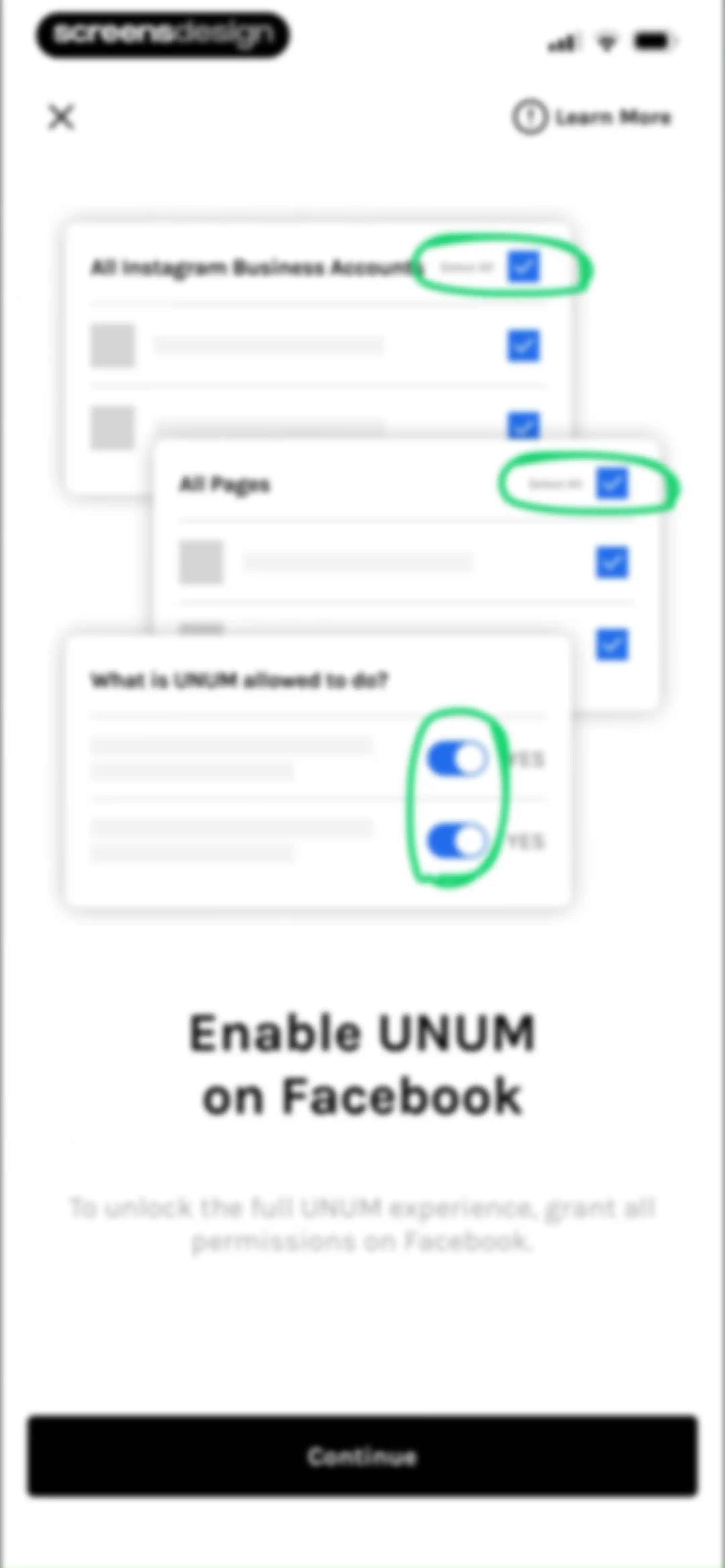 UNUM — Layout & Feed Preview screen 21