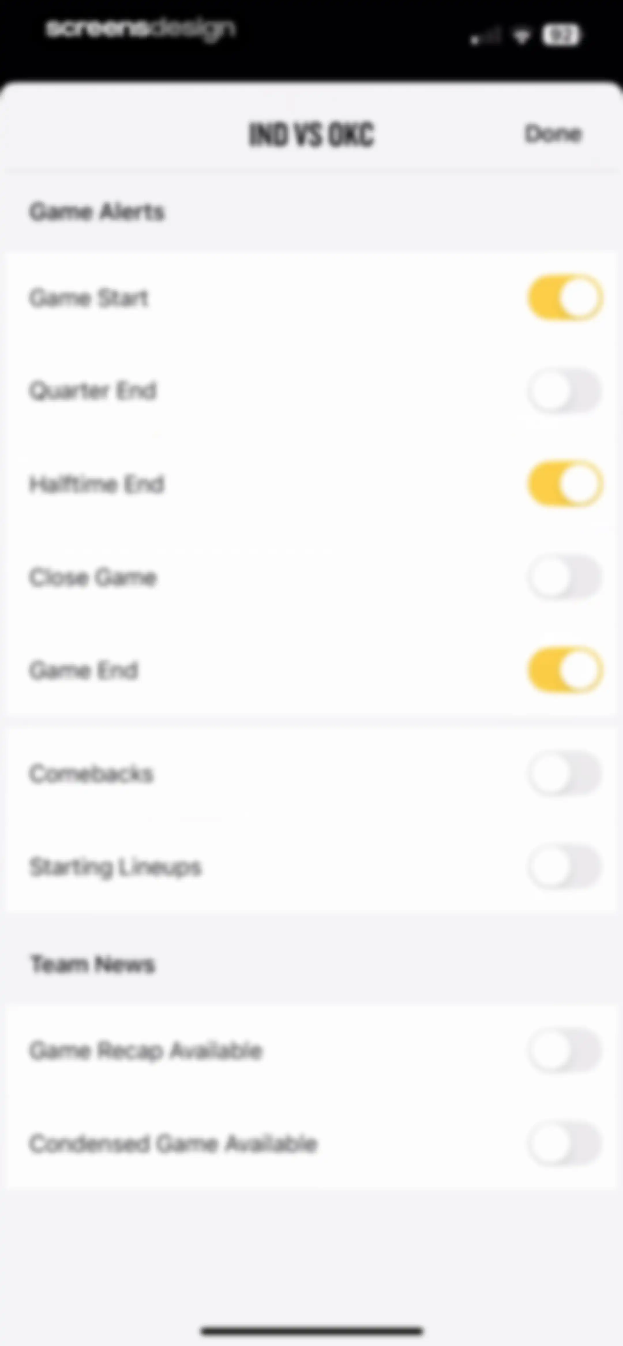 NBA: Live Games & Scores screen 50