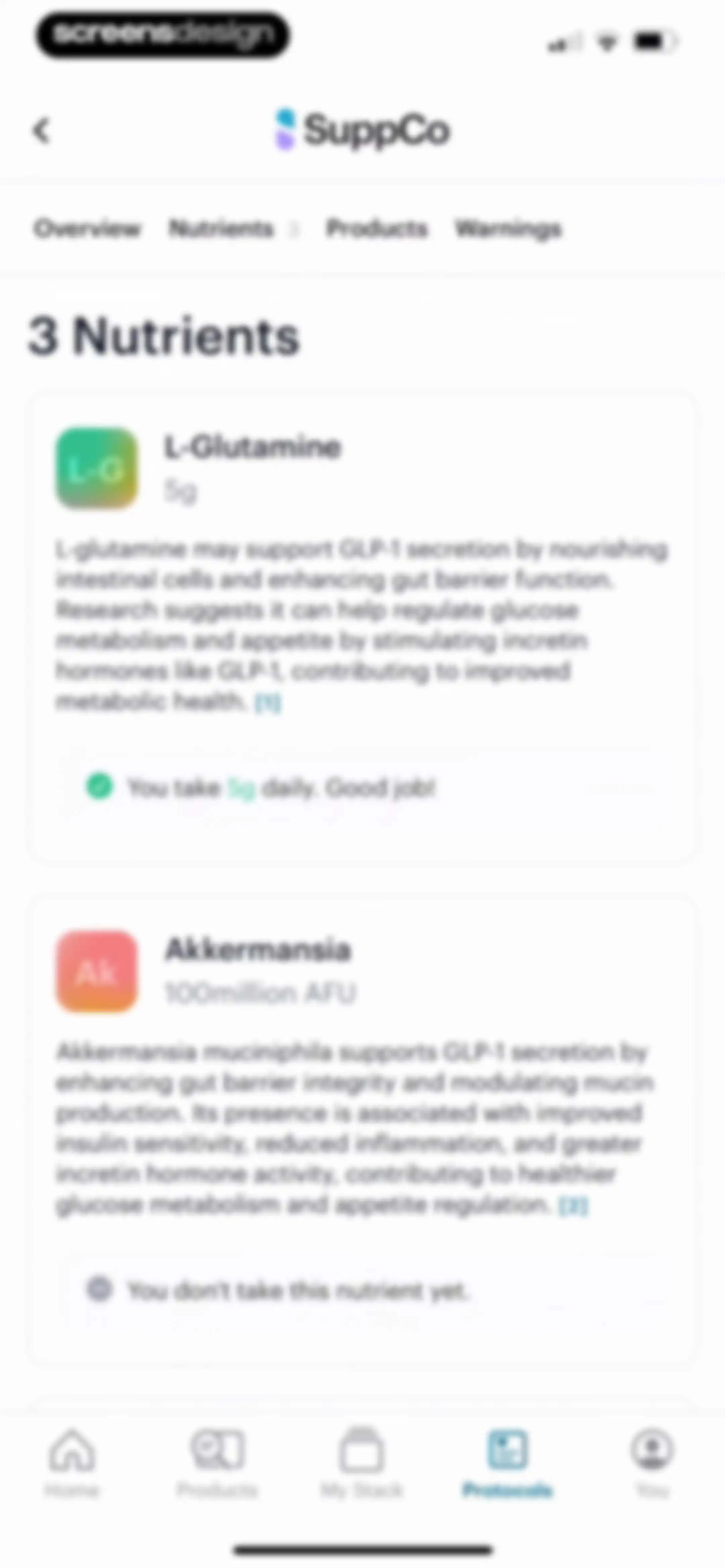 SuppCo: Supplement Scanner screen 120
