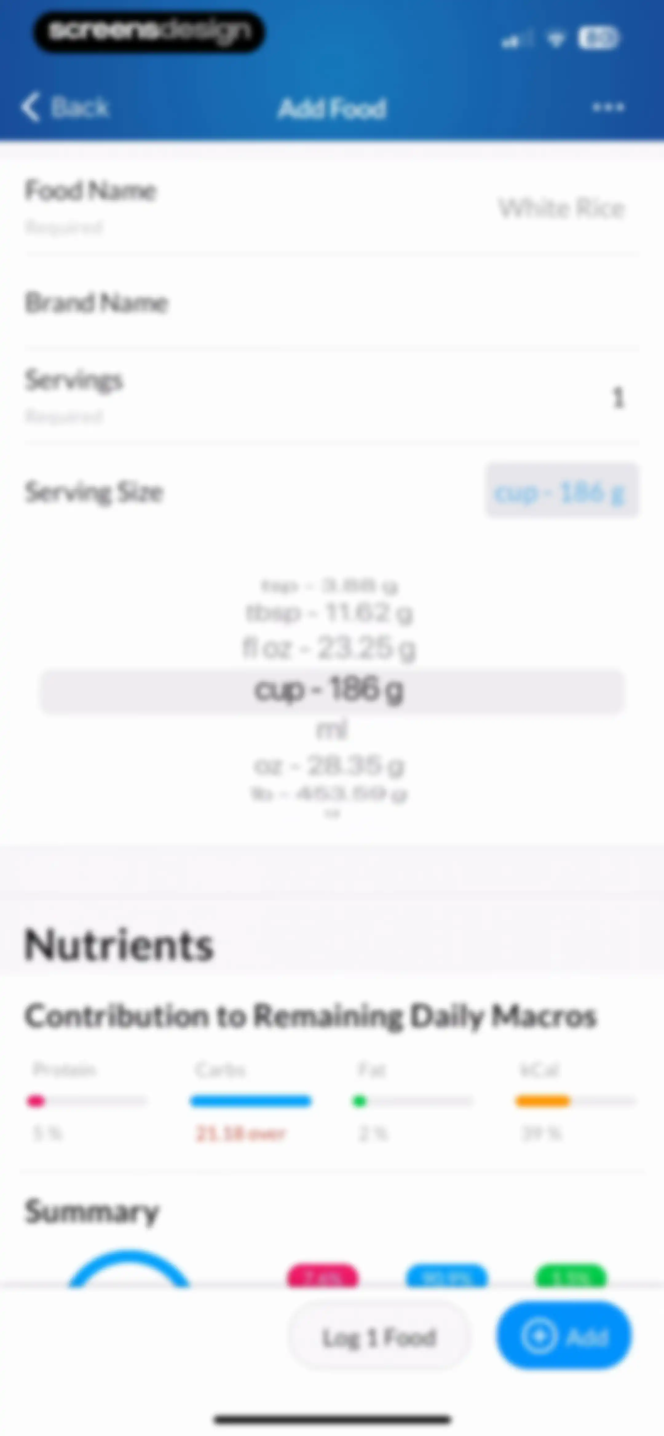 MacrosFirst - Macro Tracker screen 45