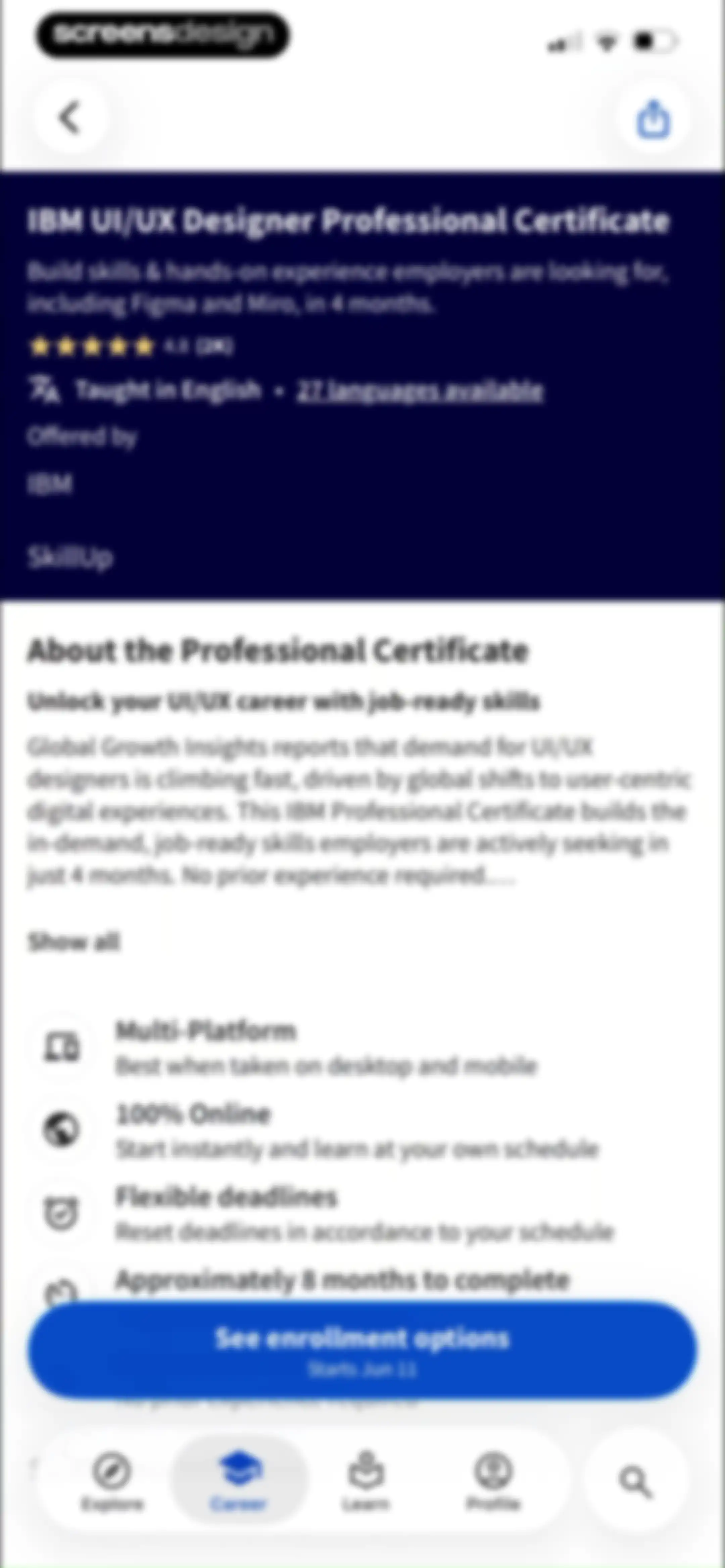 Coursera: Grow your career screen 69