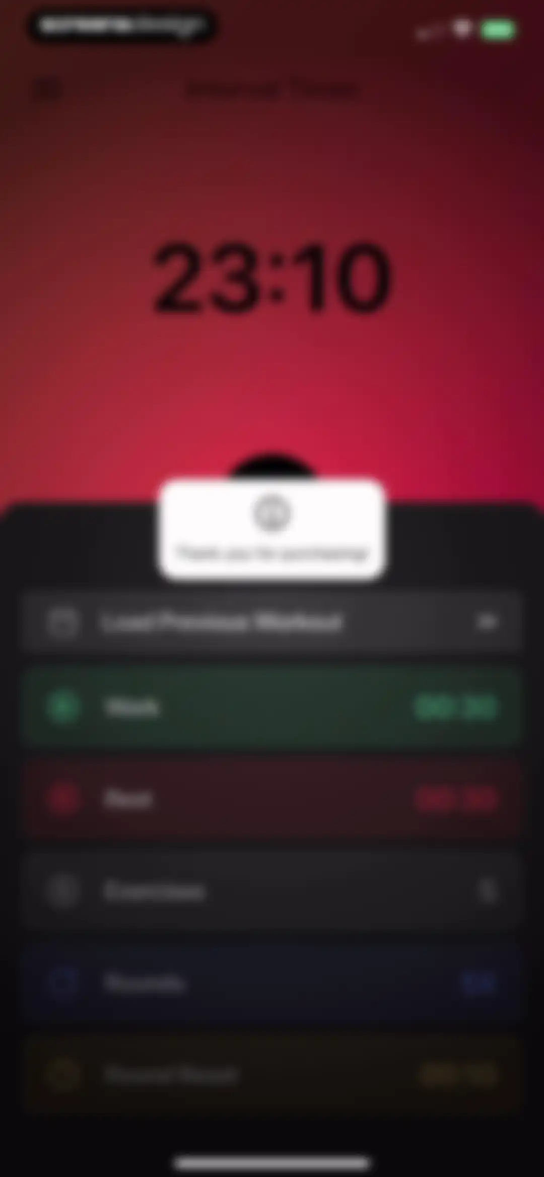 Interval Timer □ HIIT Timer screen 16