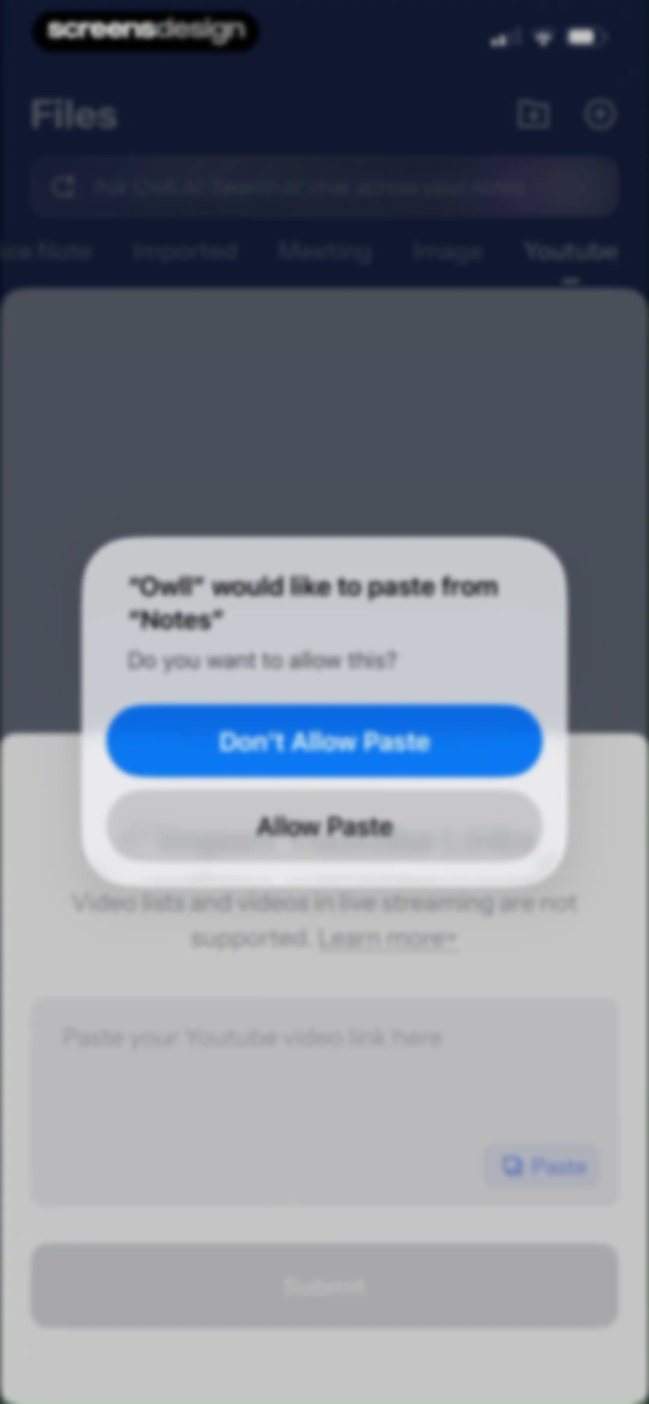 Owll:AI Note Taker & Assistant screen 91