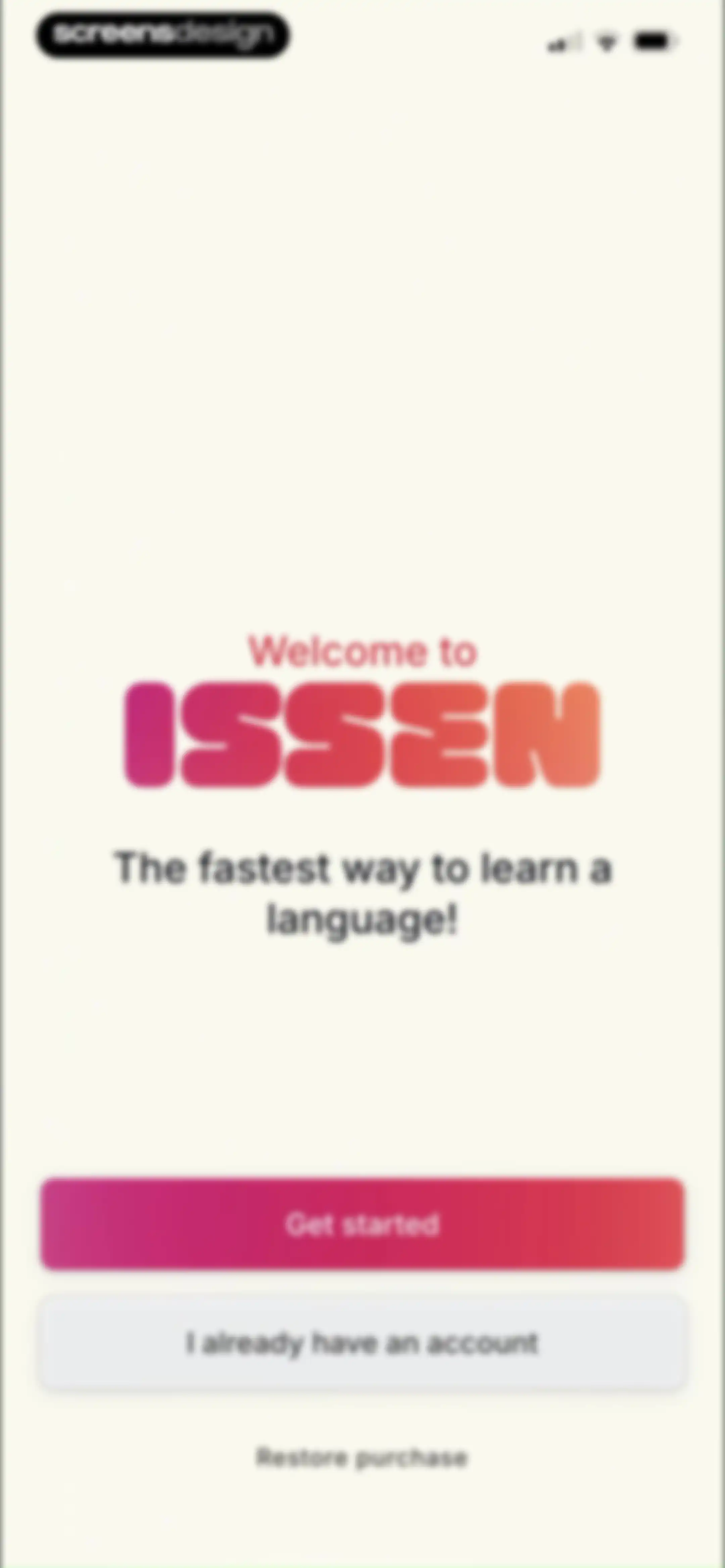 ISSEN - Voice Tutor screen 2