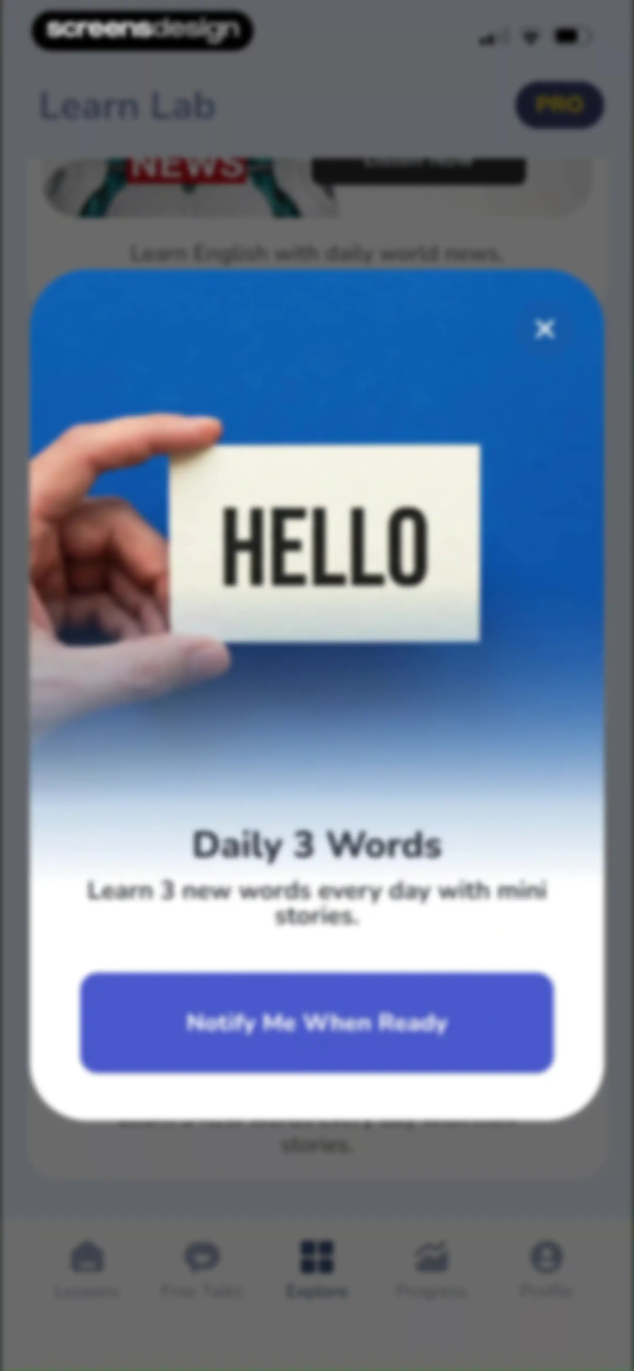 YayTalk: Learn & Speak English screen 100