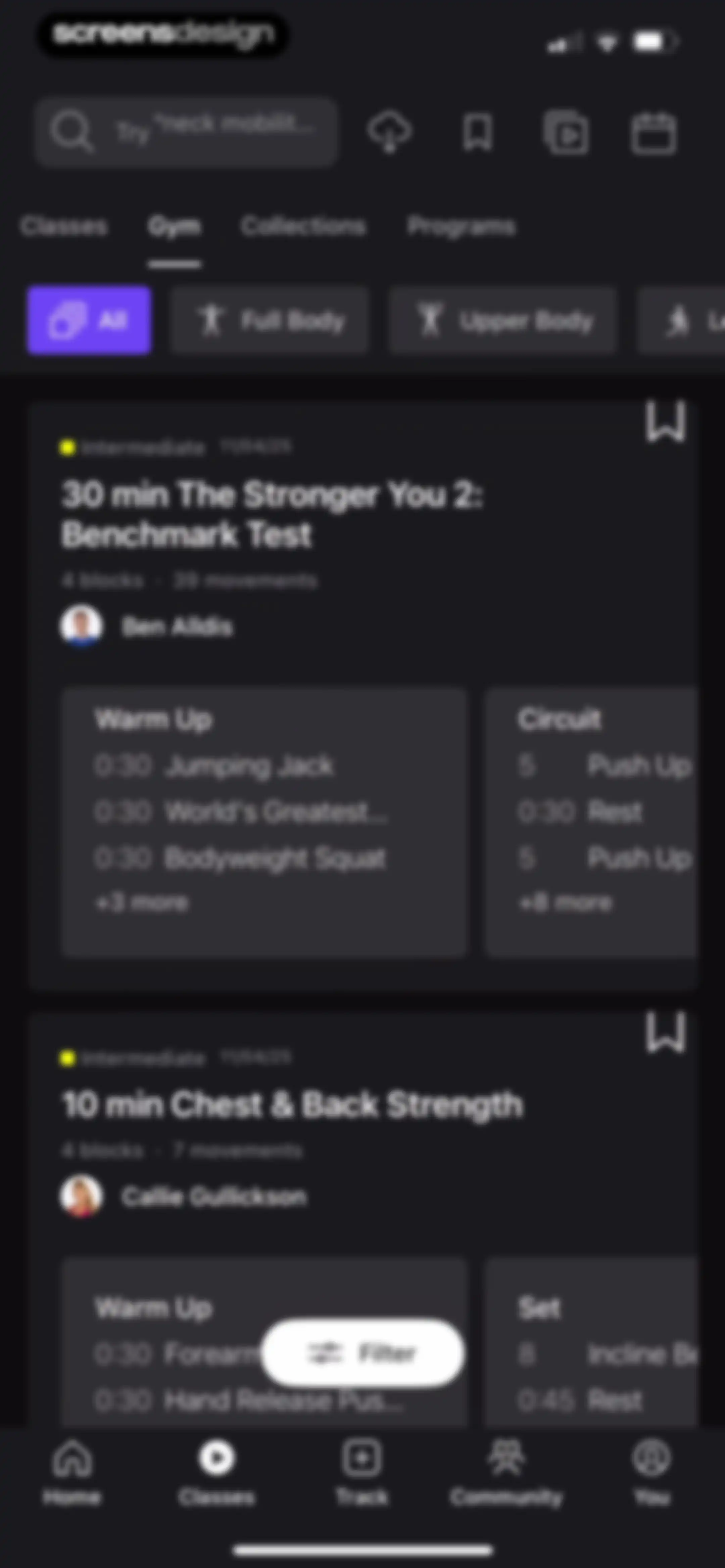 Peloton: Fitness & Workouts screen 138
