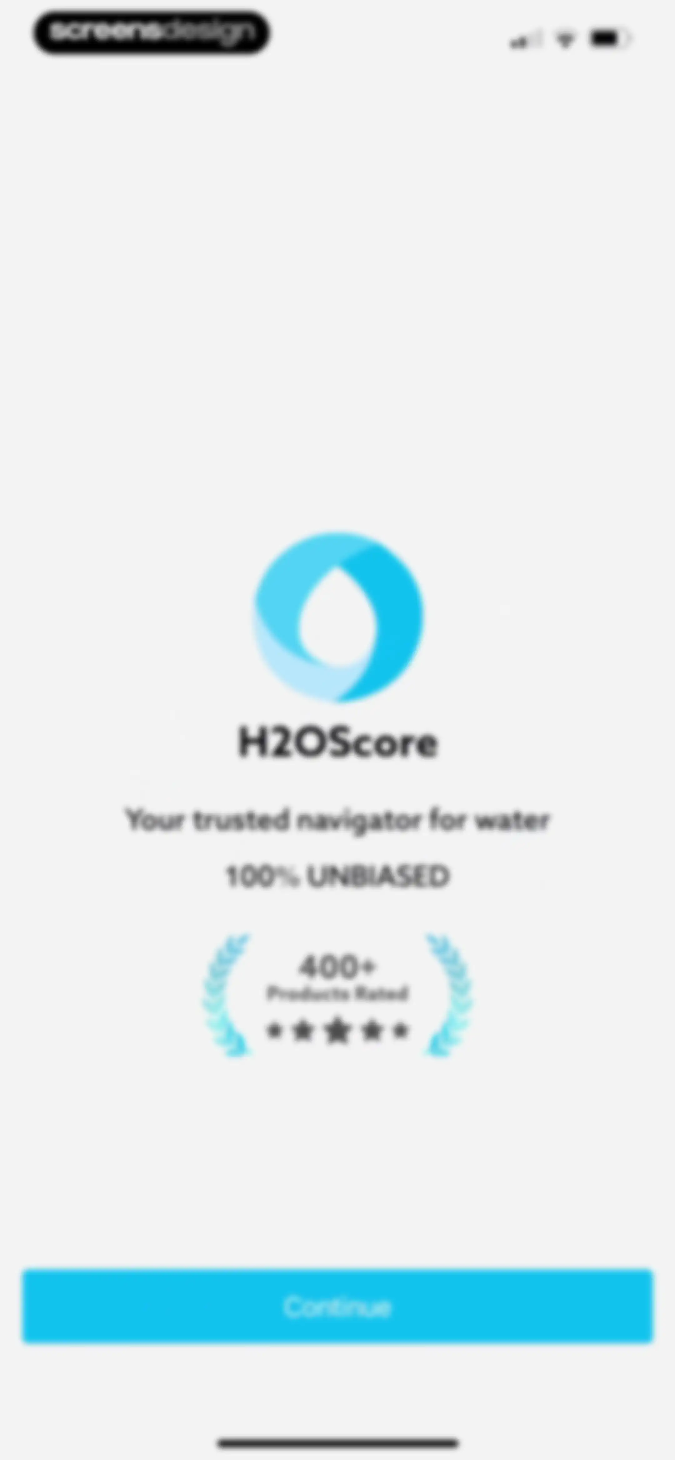 H20Score - Water Rankings screen 2