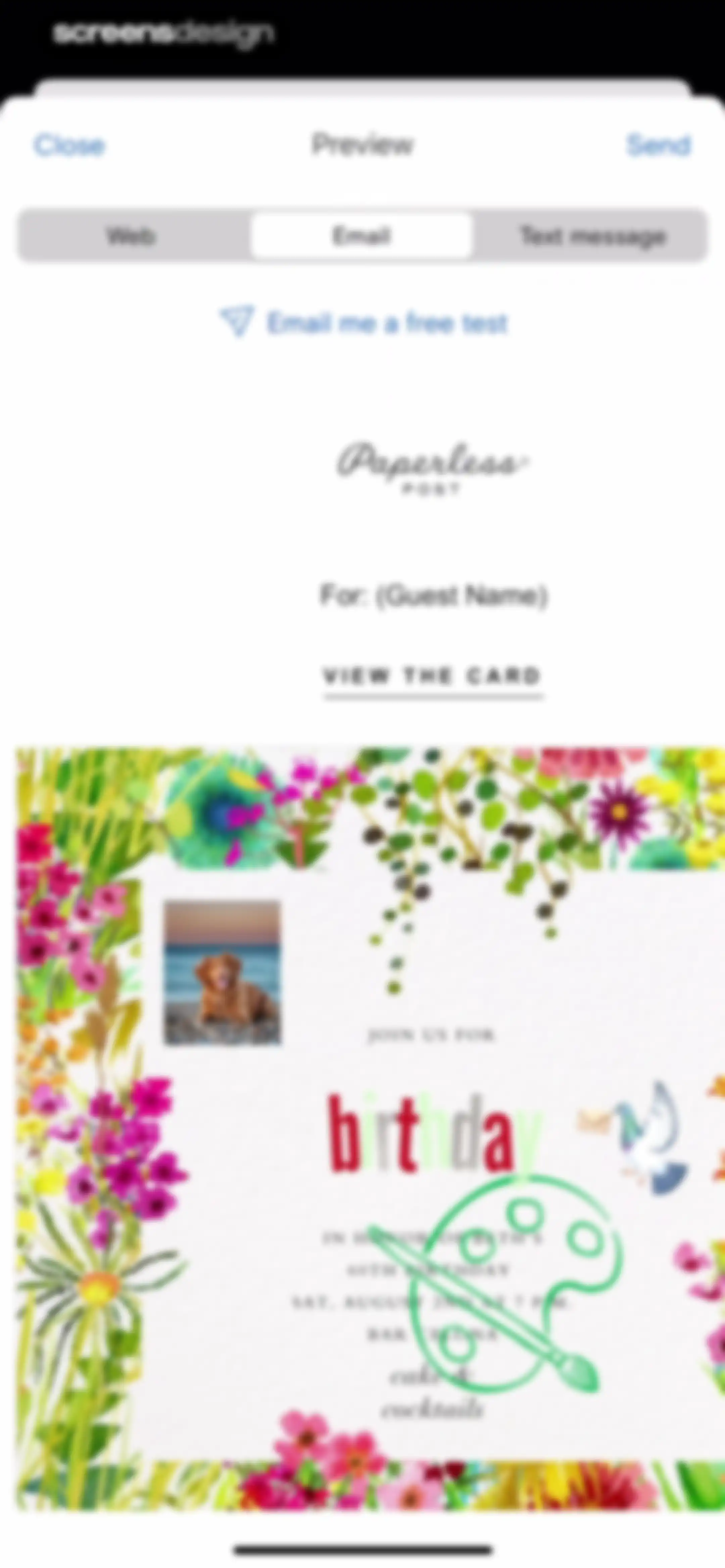 Paperless Post: Invitations screen 79