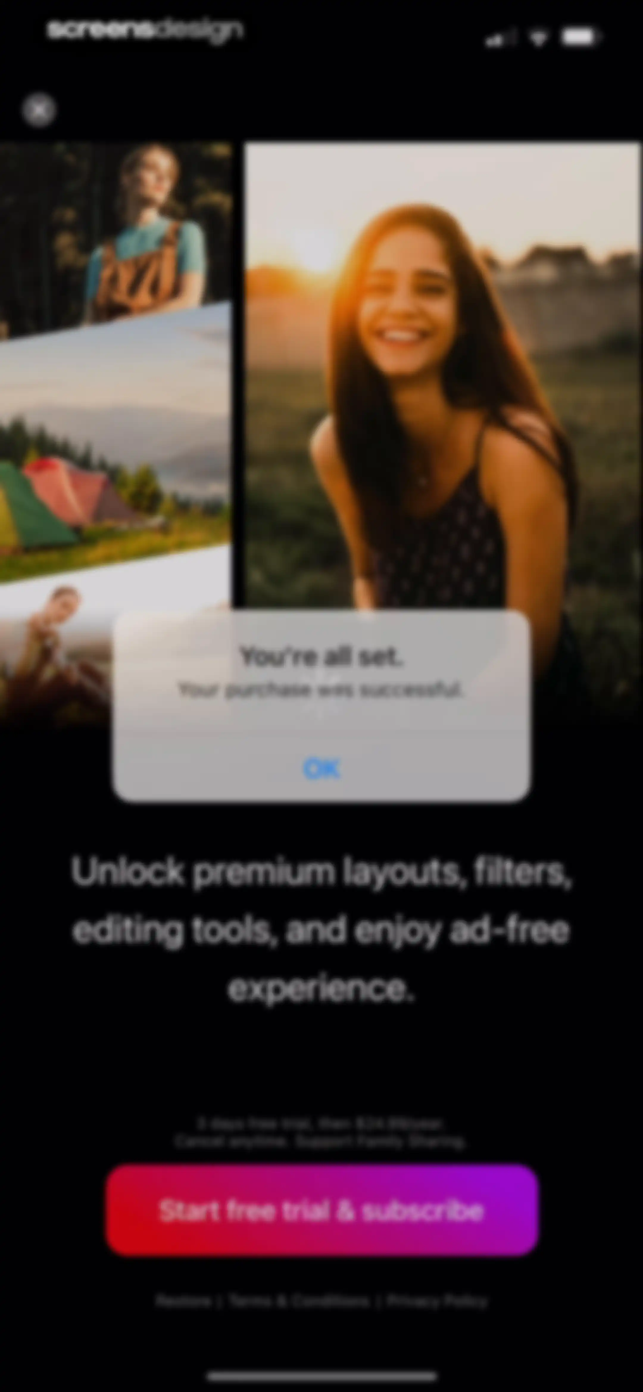 Layout for Instagram: Collage screen 9
