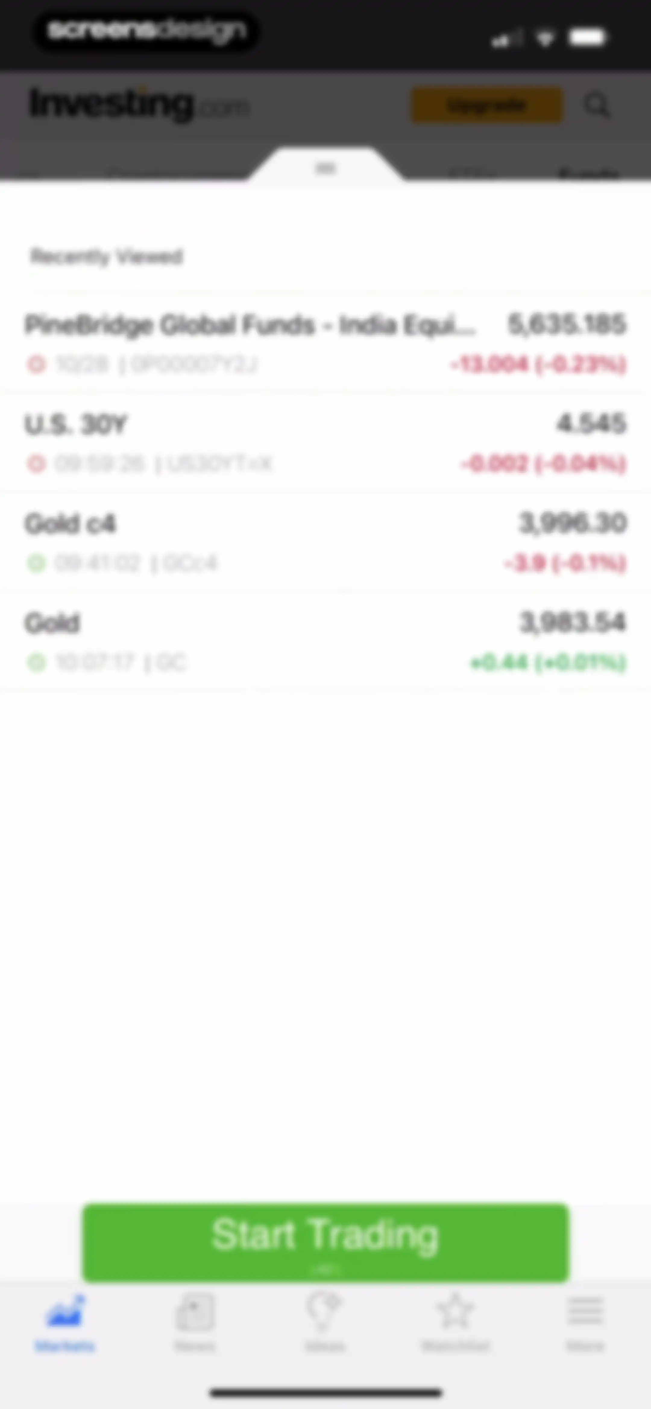 Investing.com: Stock Market screen 67