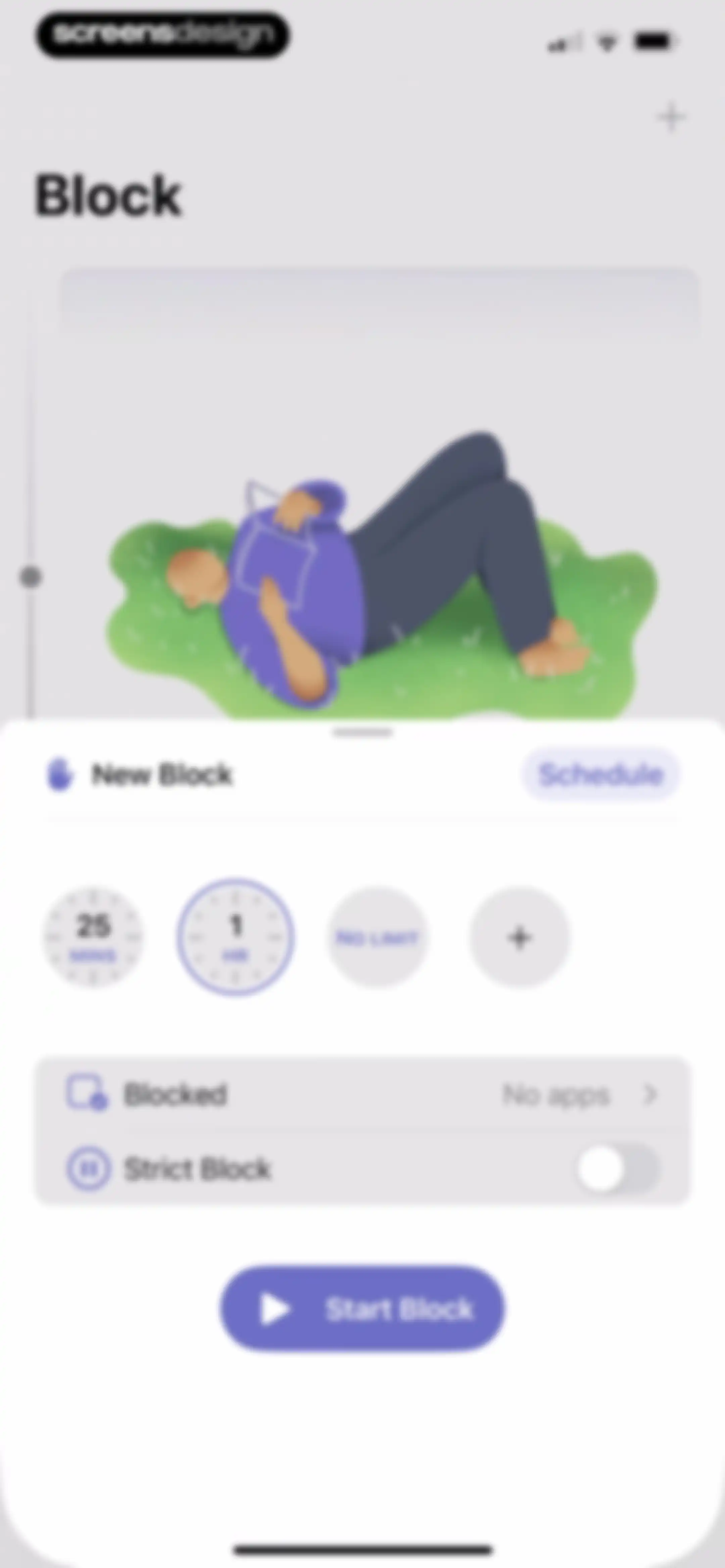 one sec | screen time + focus screen 61