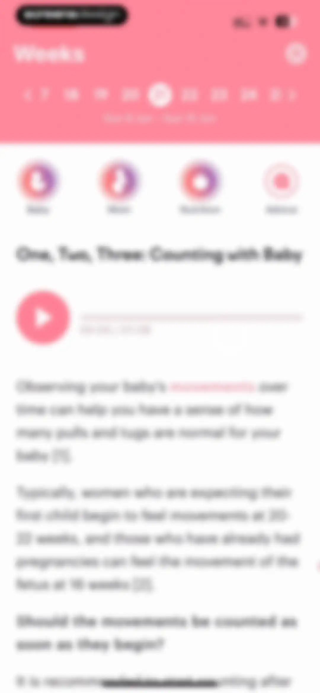 amma: Pregnancy & Baby Tracker screen 73