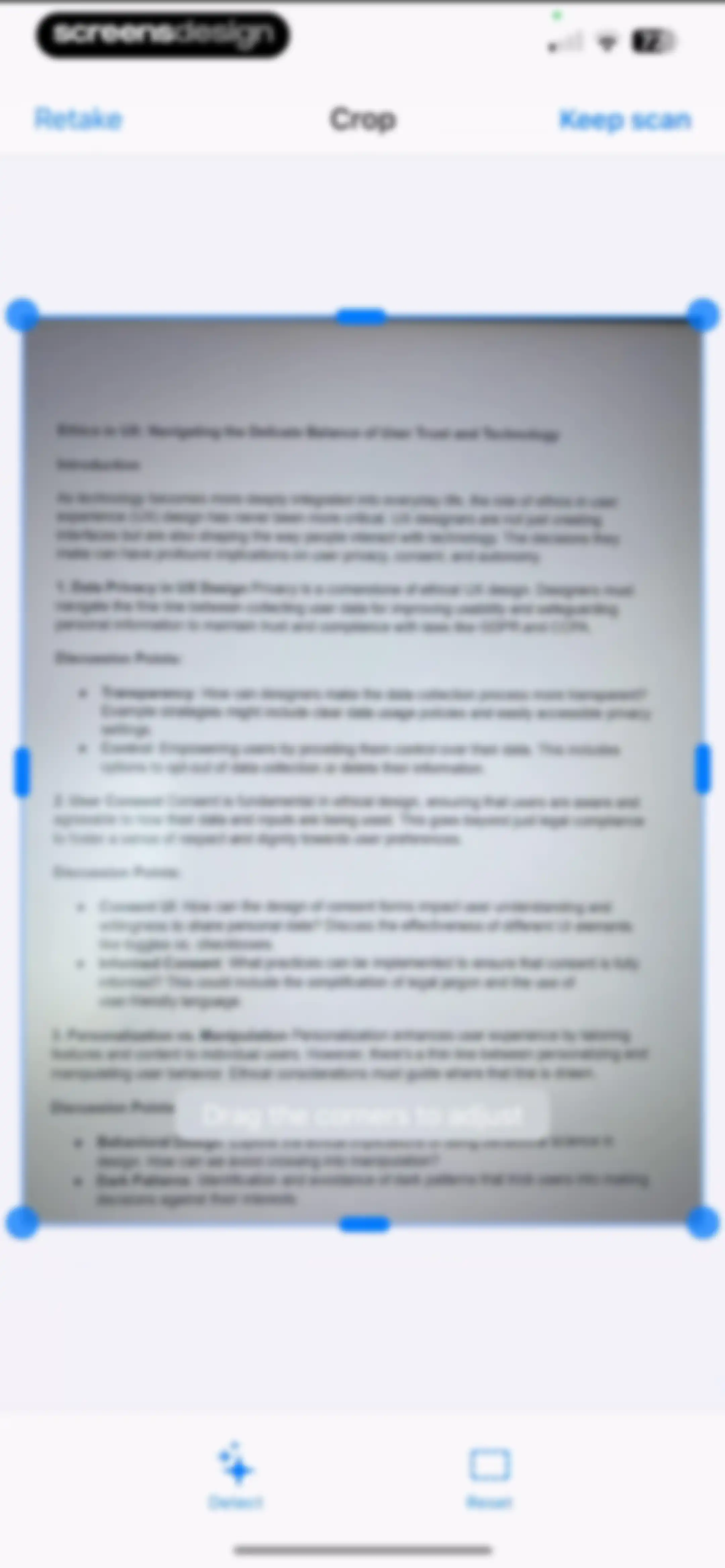 Scanner App. JPG, Photo to PDF screen 15