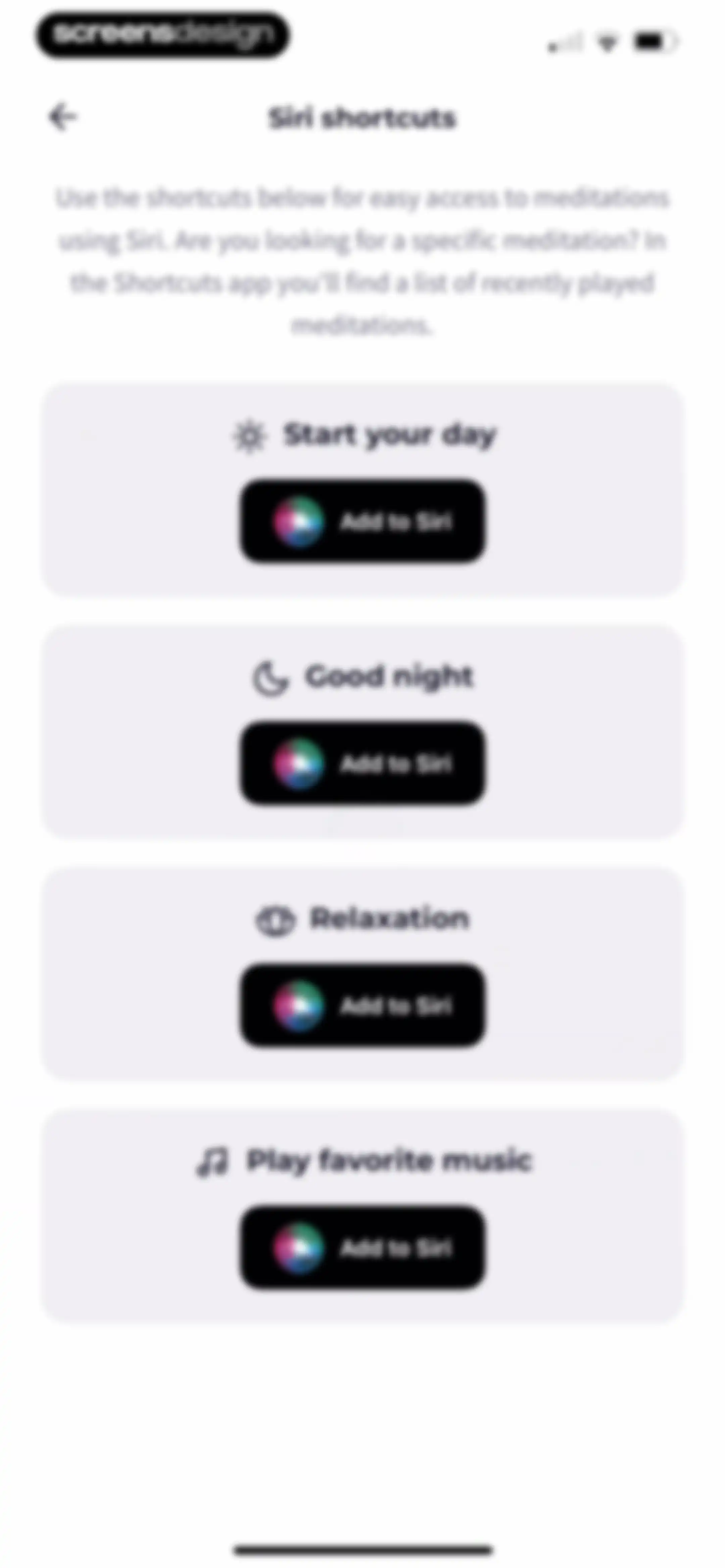 Meditation Moments - Guided screen 122