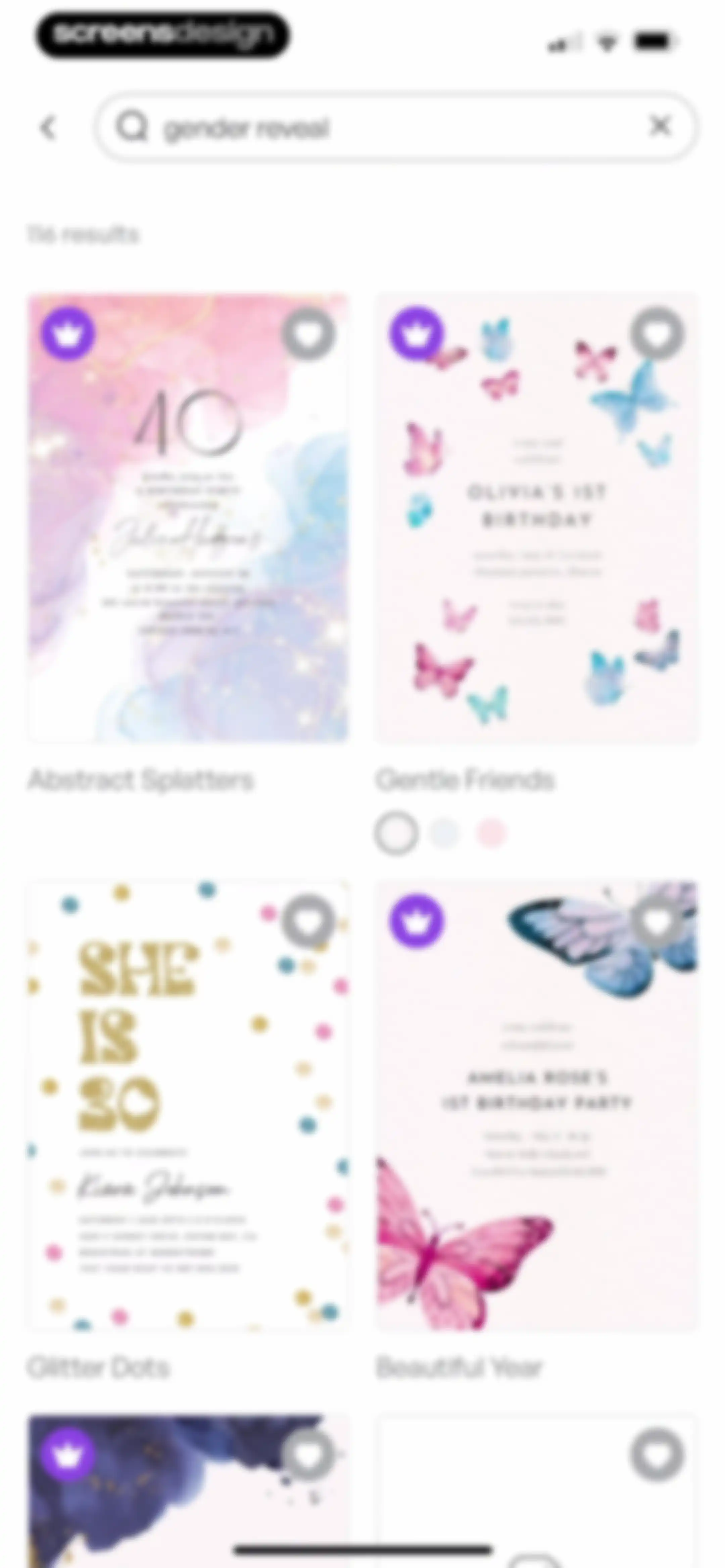 Invitation Maker: Cards & RSVP screen 63
