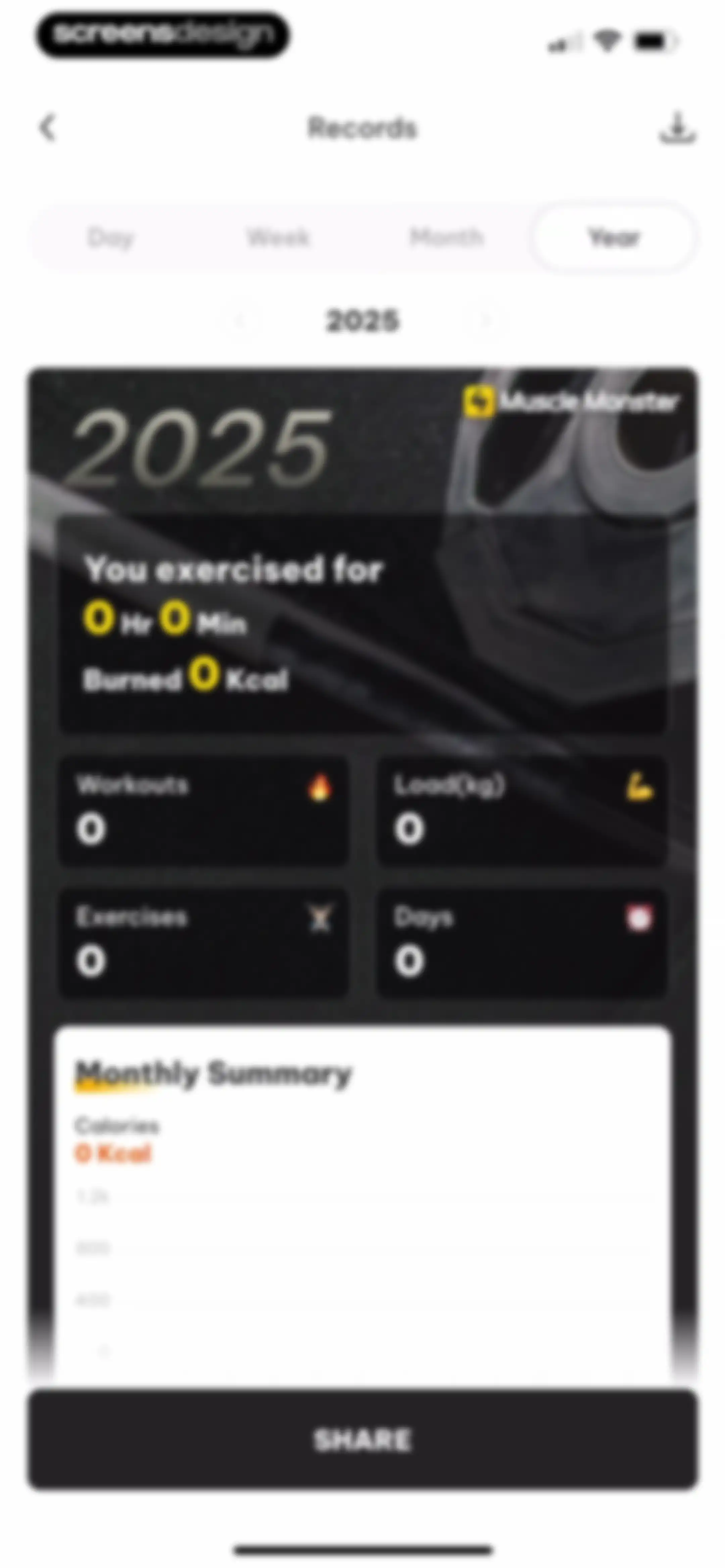 Muscle Monster Workout Planner screen 56