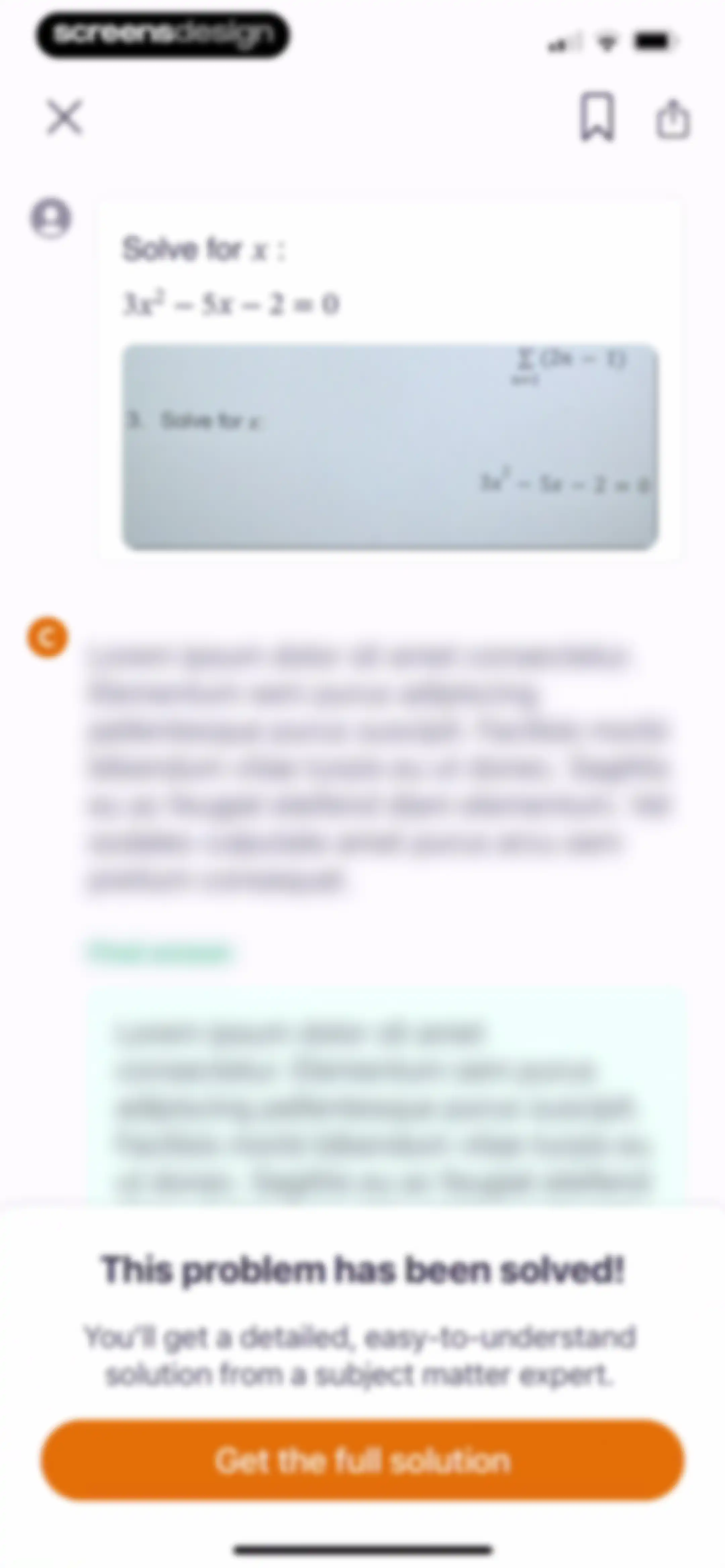 Chegg Study - Homework Help screen 14