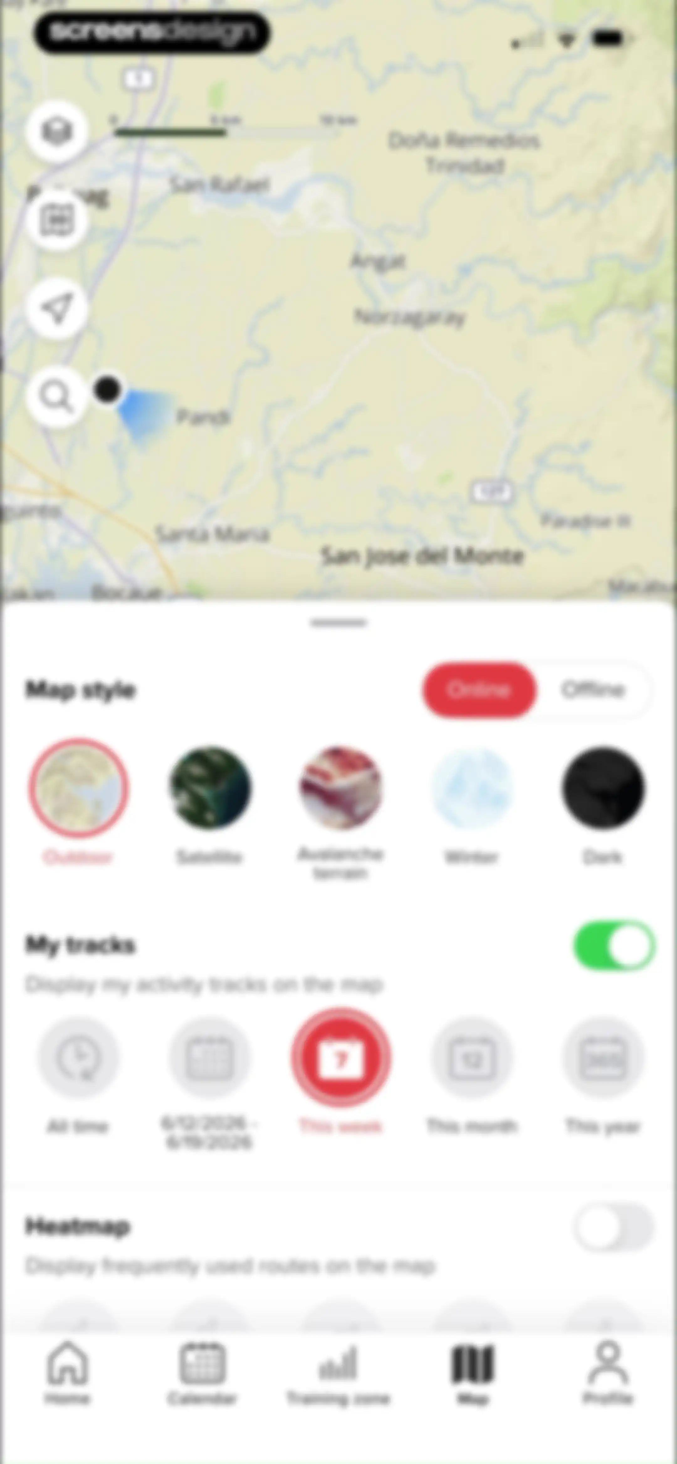 Sports Tracker: Run Bike Hike screen 213