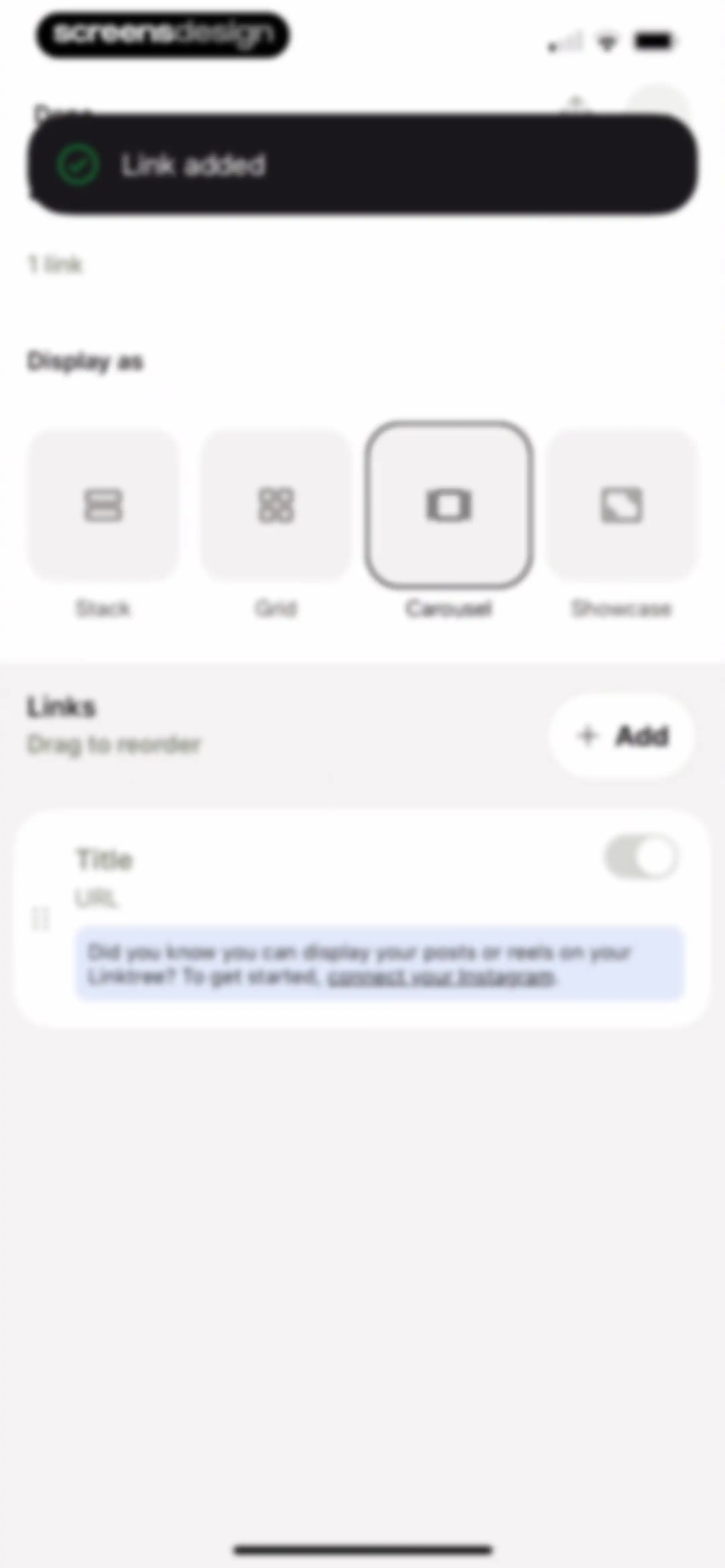 Linktree: Link in Bio Creator screen 55