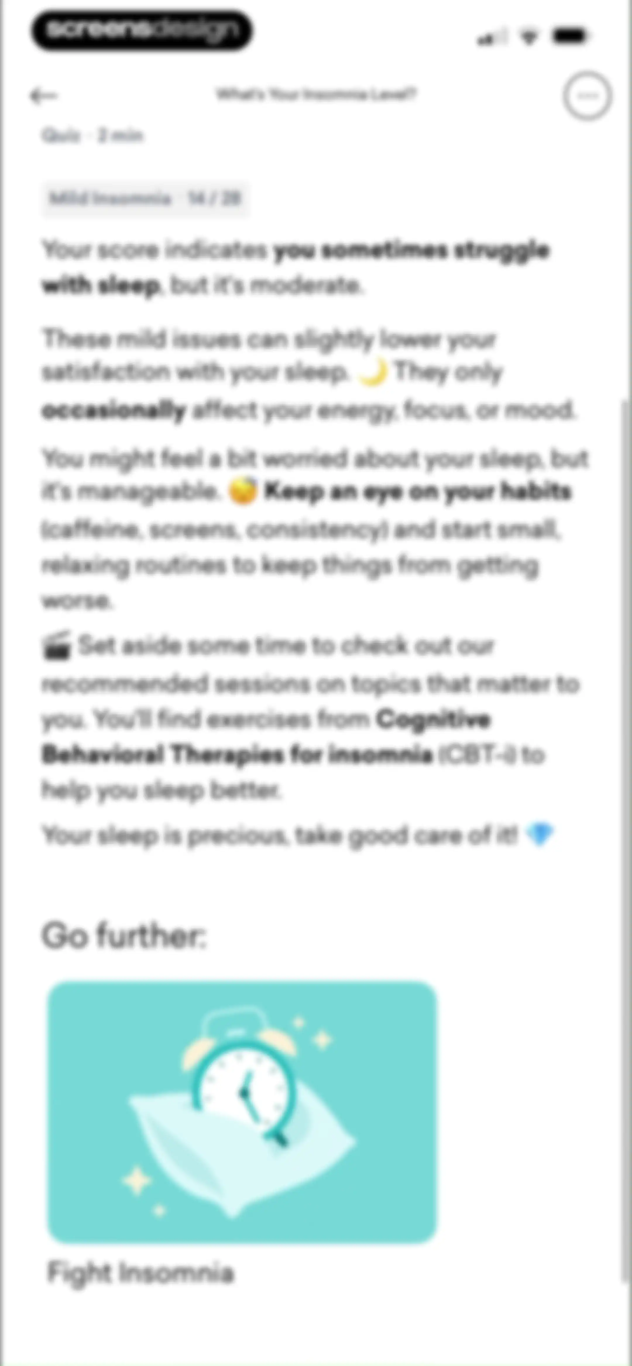 MindDay: Mental Health, Stress screen 154