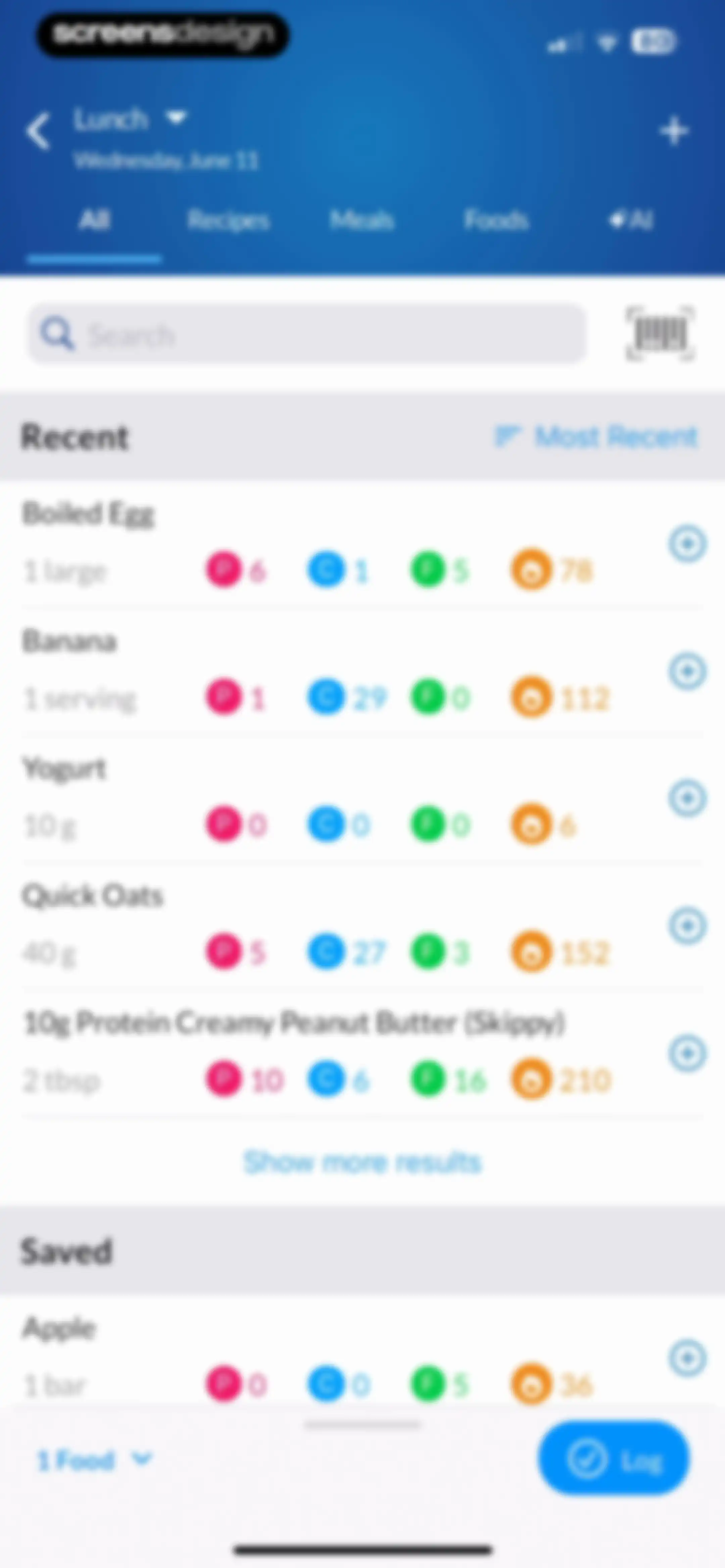MacrosFirst - Macro Tracker screen 102